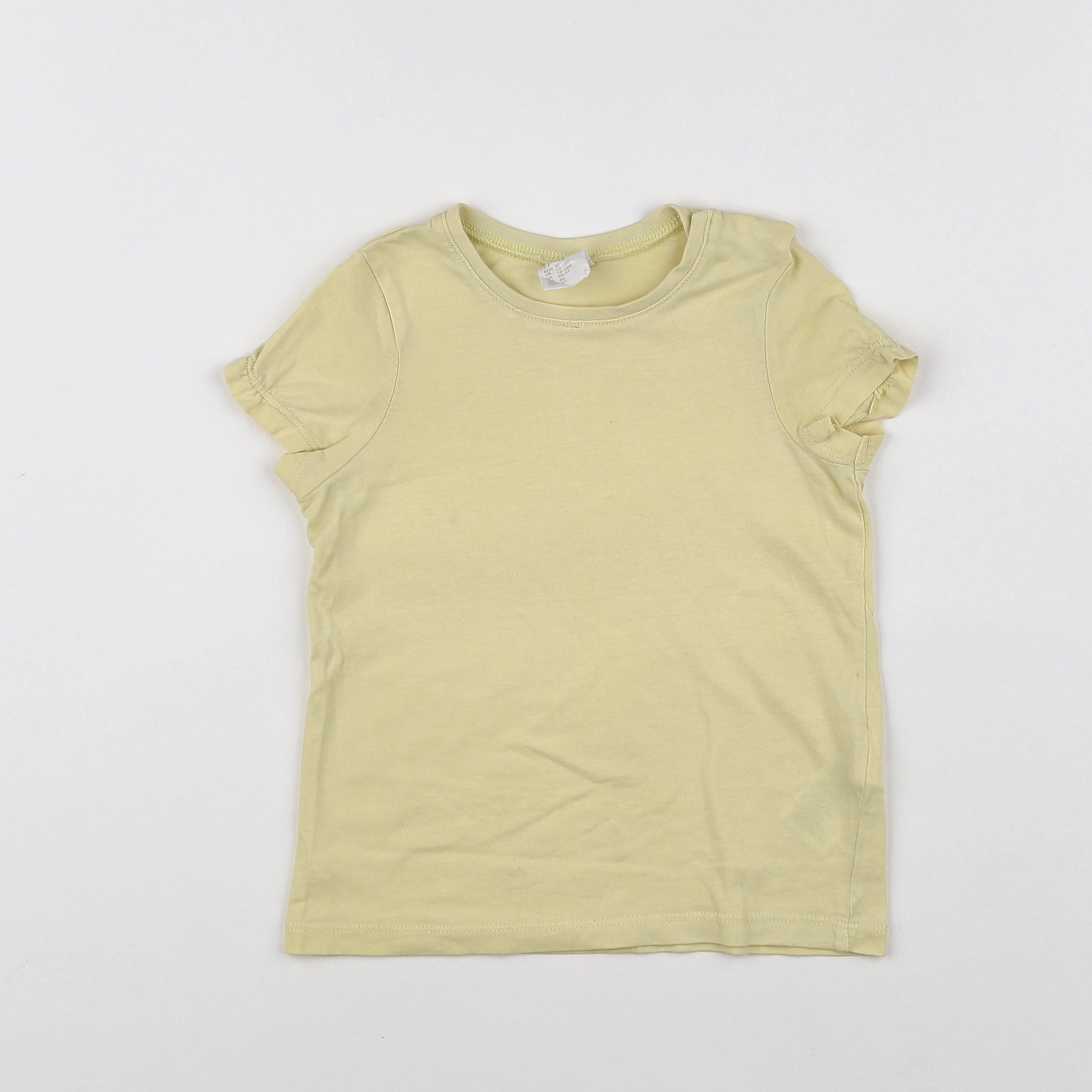 H&M - tee-shirt jaune - 12/18 mois