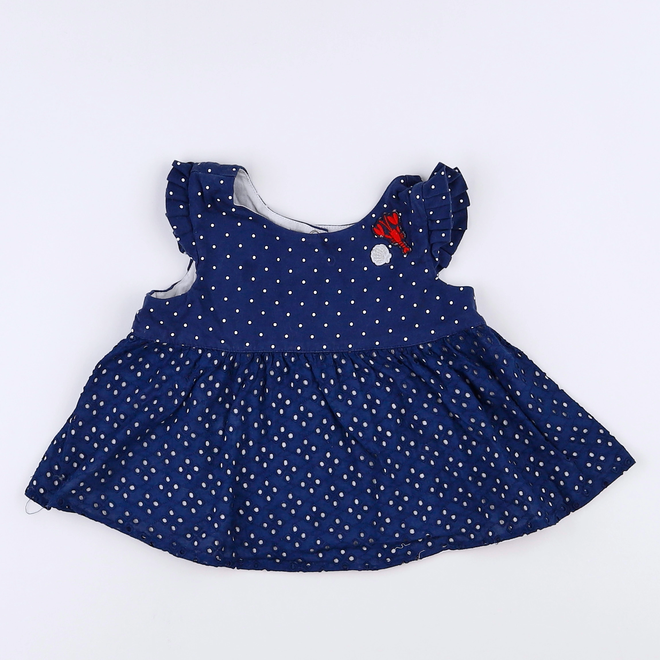 Catimini - blouse bleu - 2 ans