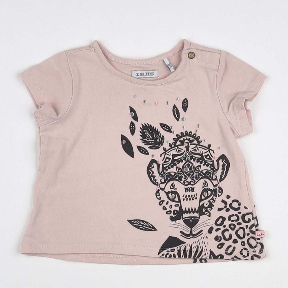 IKKS - tee-shirt rose - 12 mois