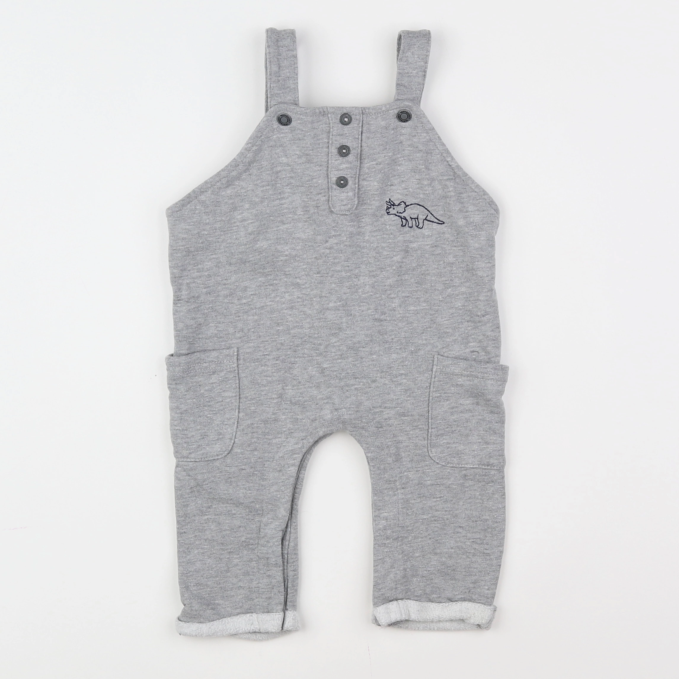 Vertbaudet - salopette gris - 12 mois