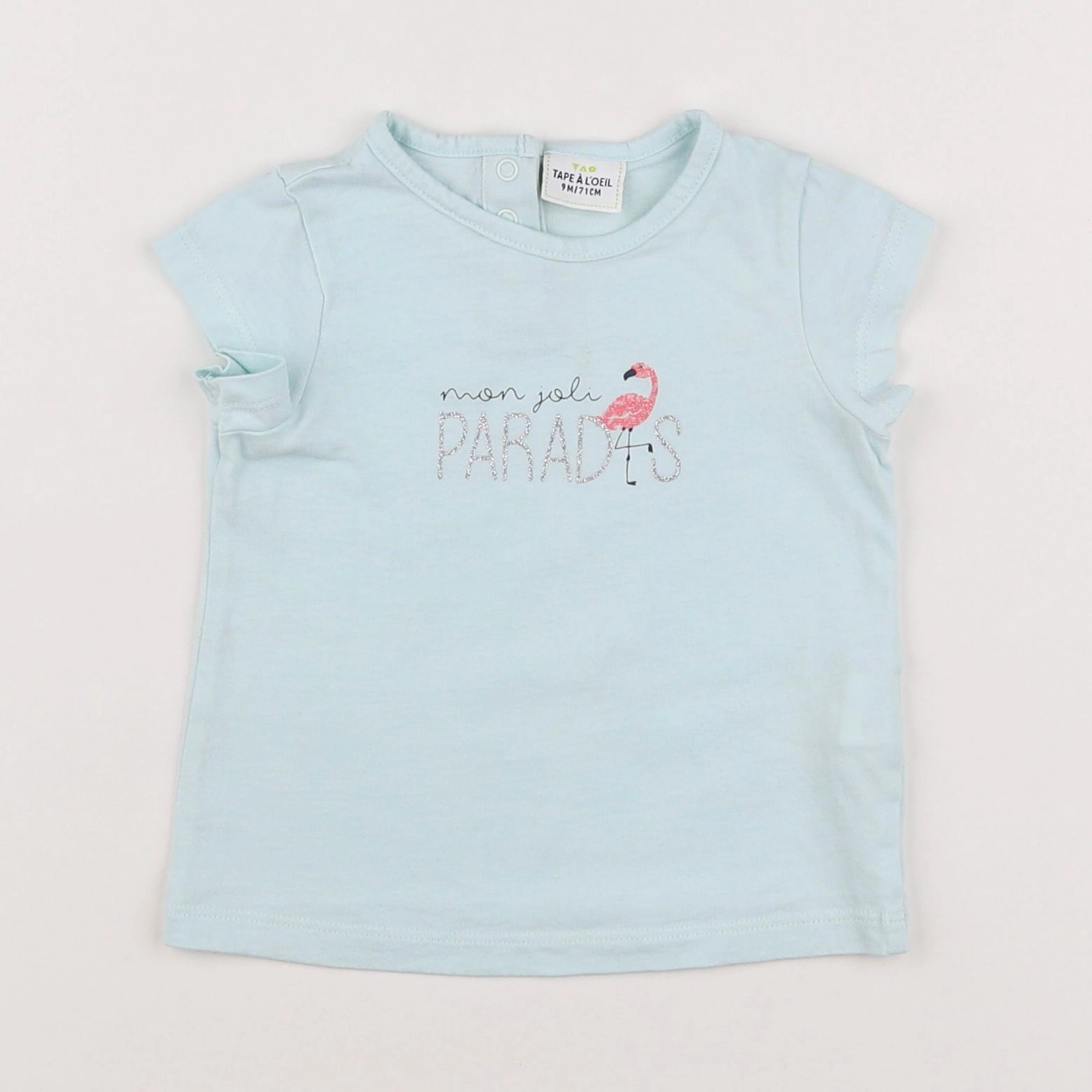 Tape à l'oeil - tee-shirt bleu - 9 mois