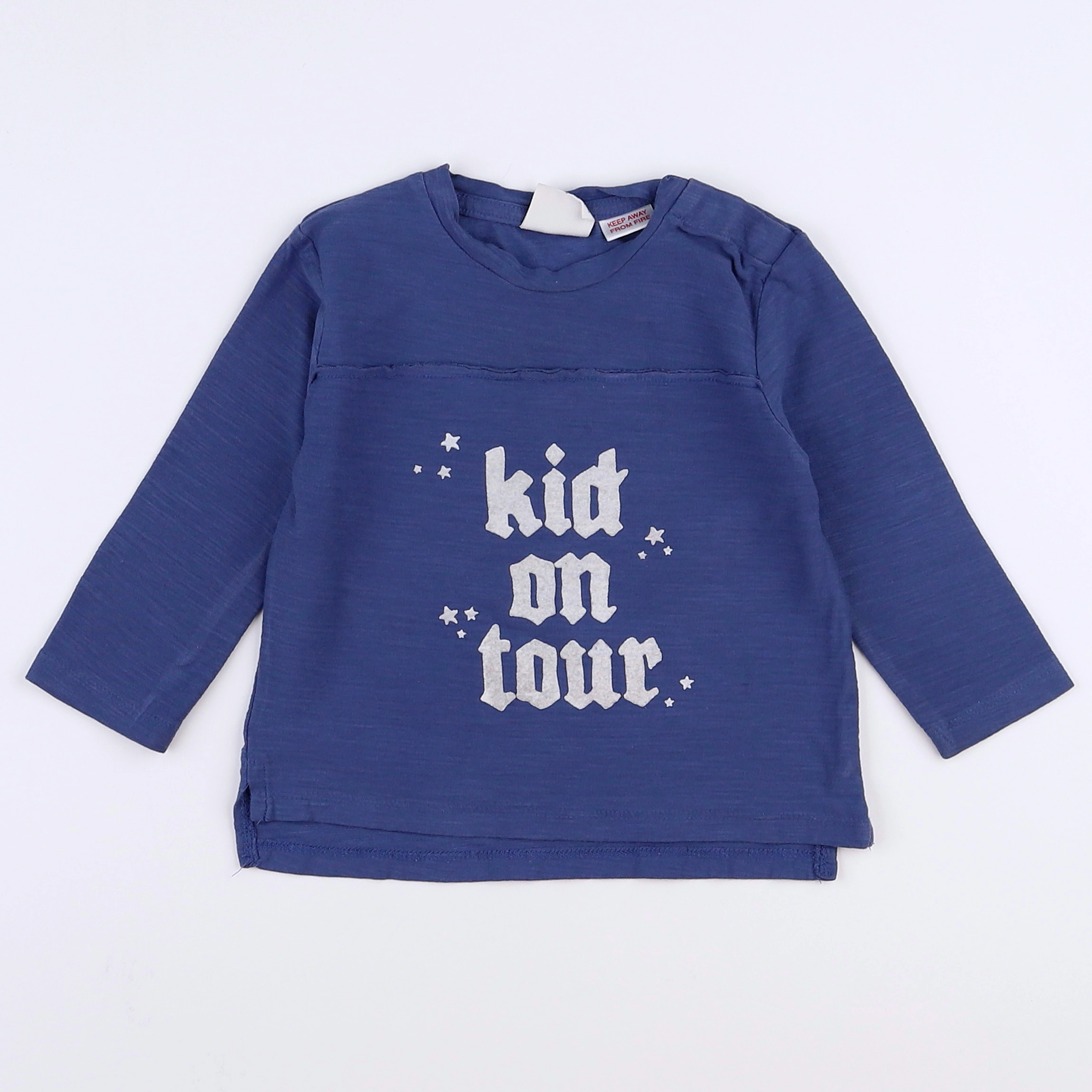 Zara - tee-shirt bleu - 3/6 mois
