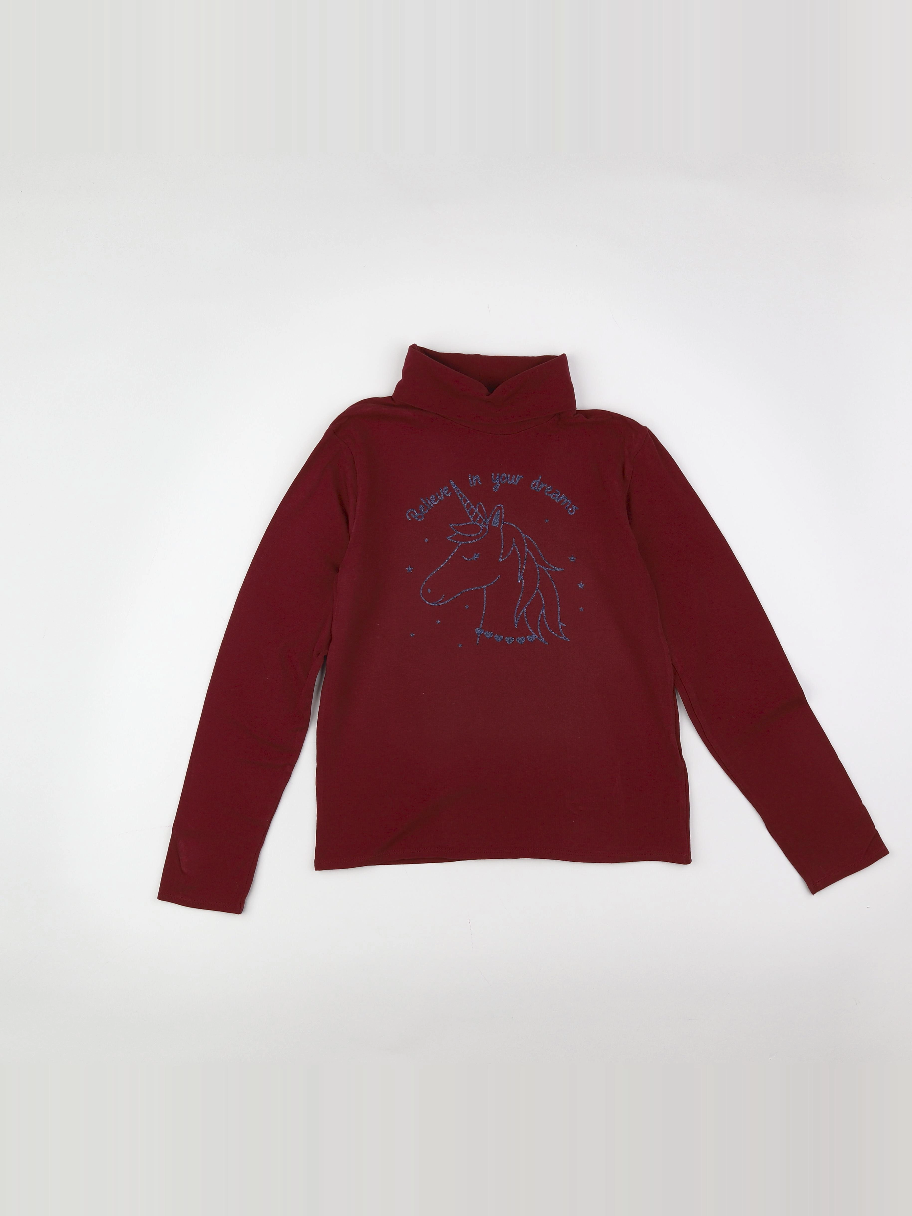 Vertbaudet - sous-pull rouge - 10 ans