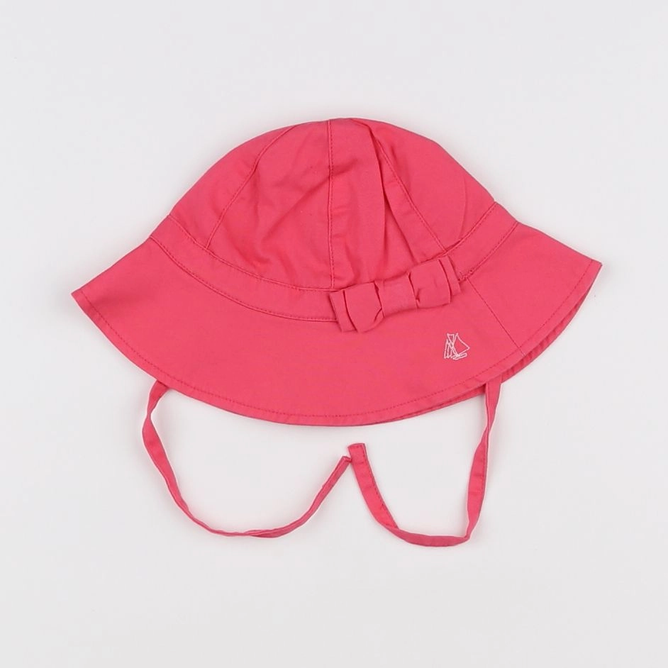 Petit Bateau - chapeau rose - 3/6 mois