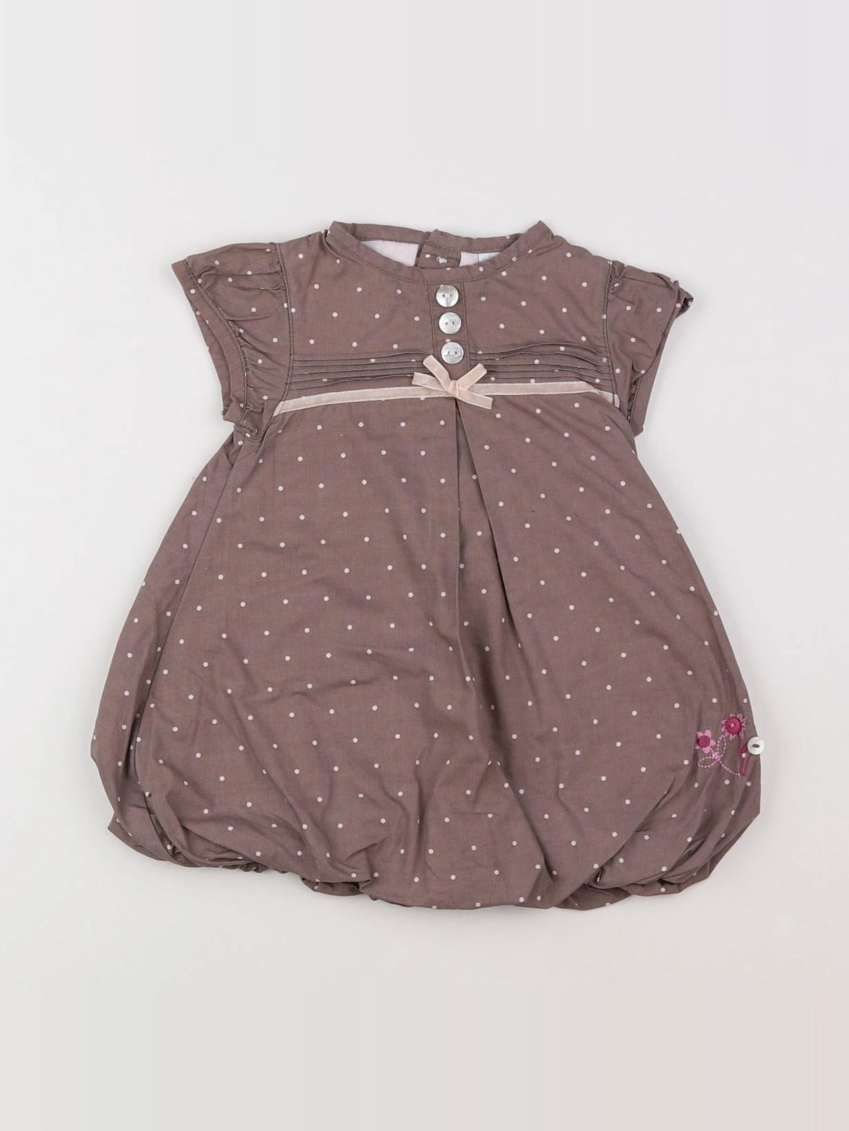 Cadet Rousselle - robe marron - 6 mois