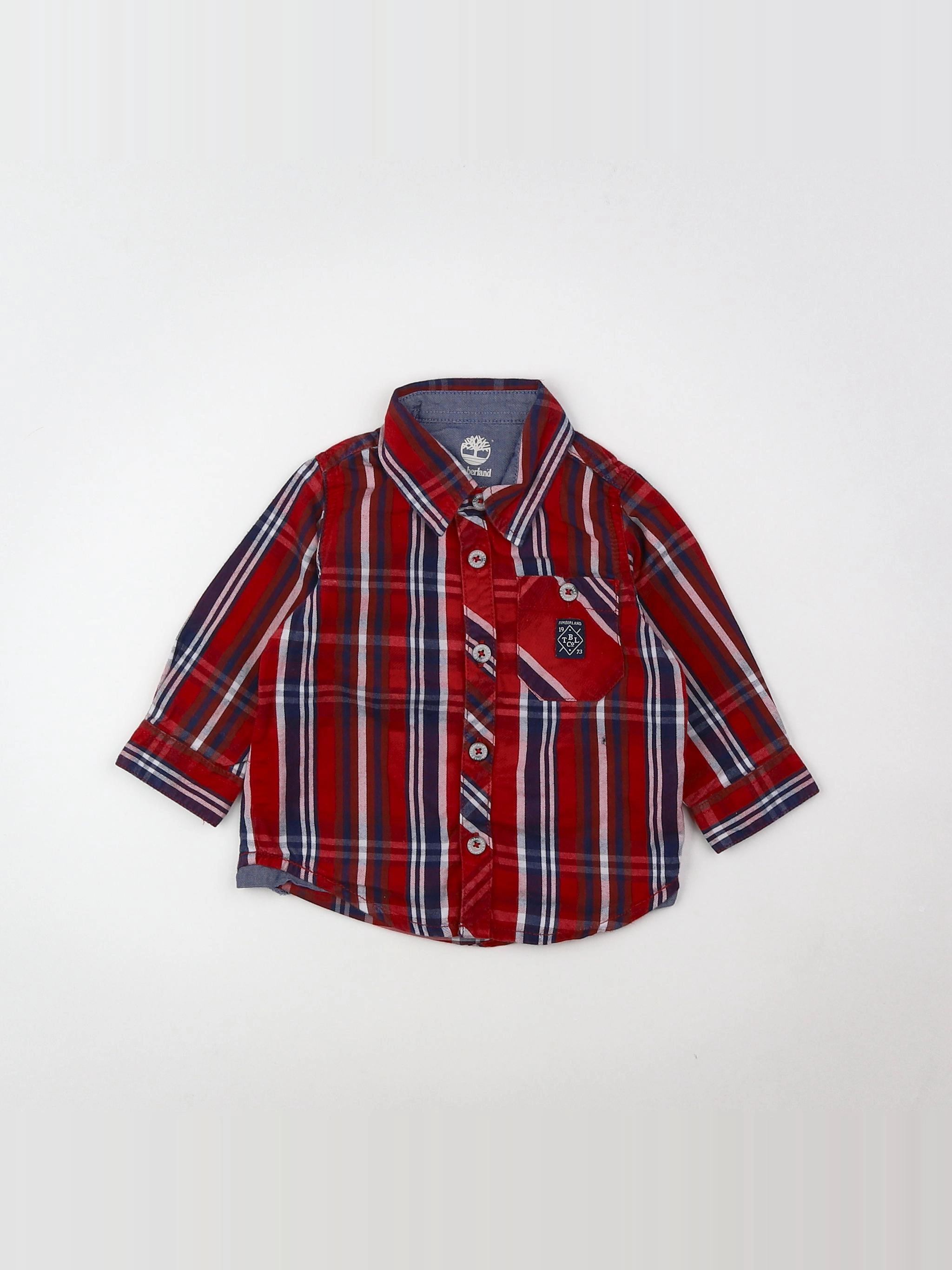 Timberland - chemise rouge - 9 mois
