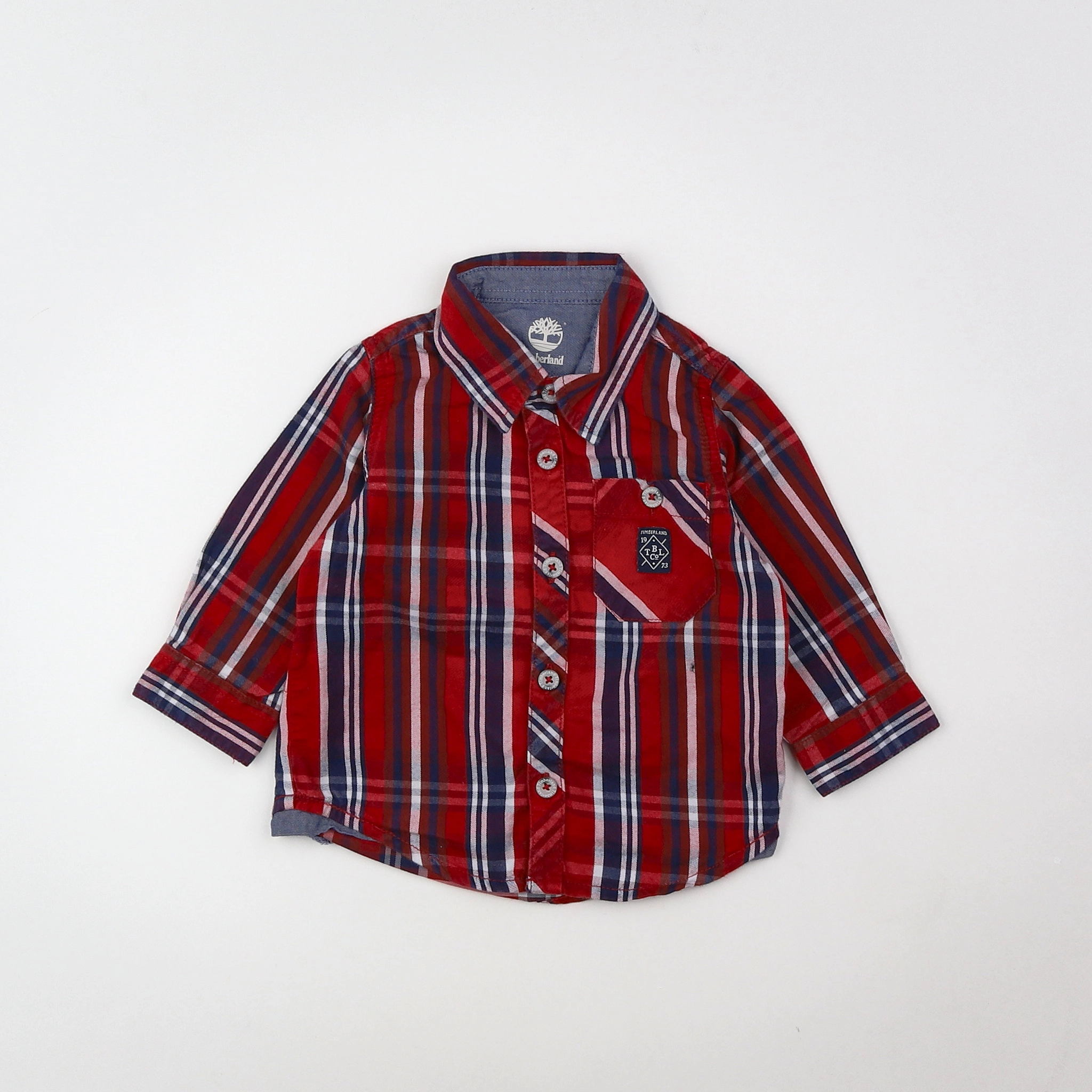 Timberland - chemise rouge - 9 mois