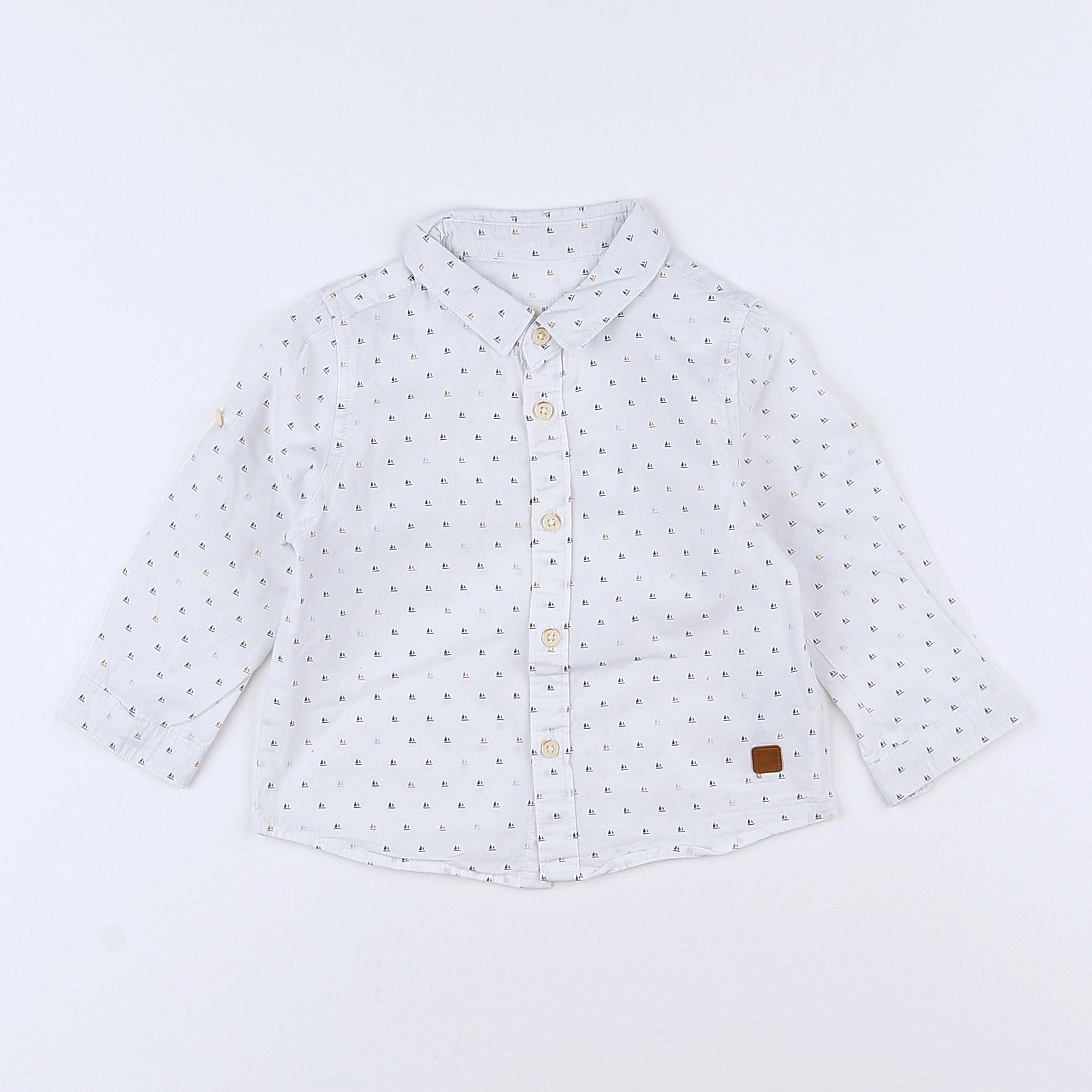 Zara - chemise blanc - 9/12 mois