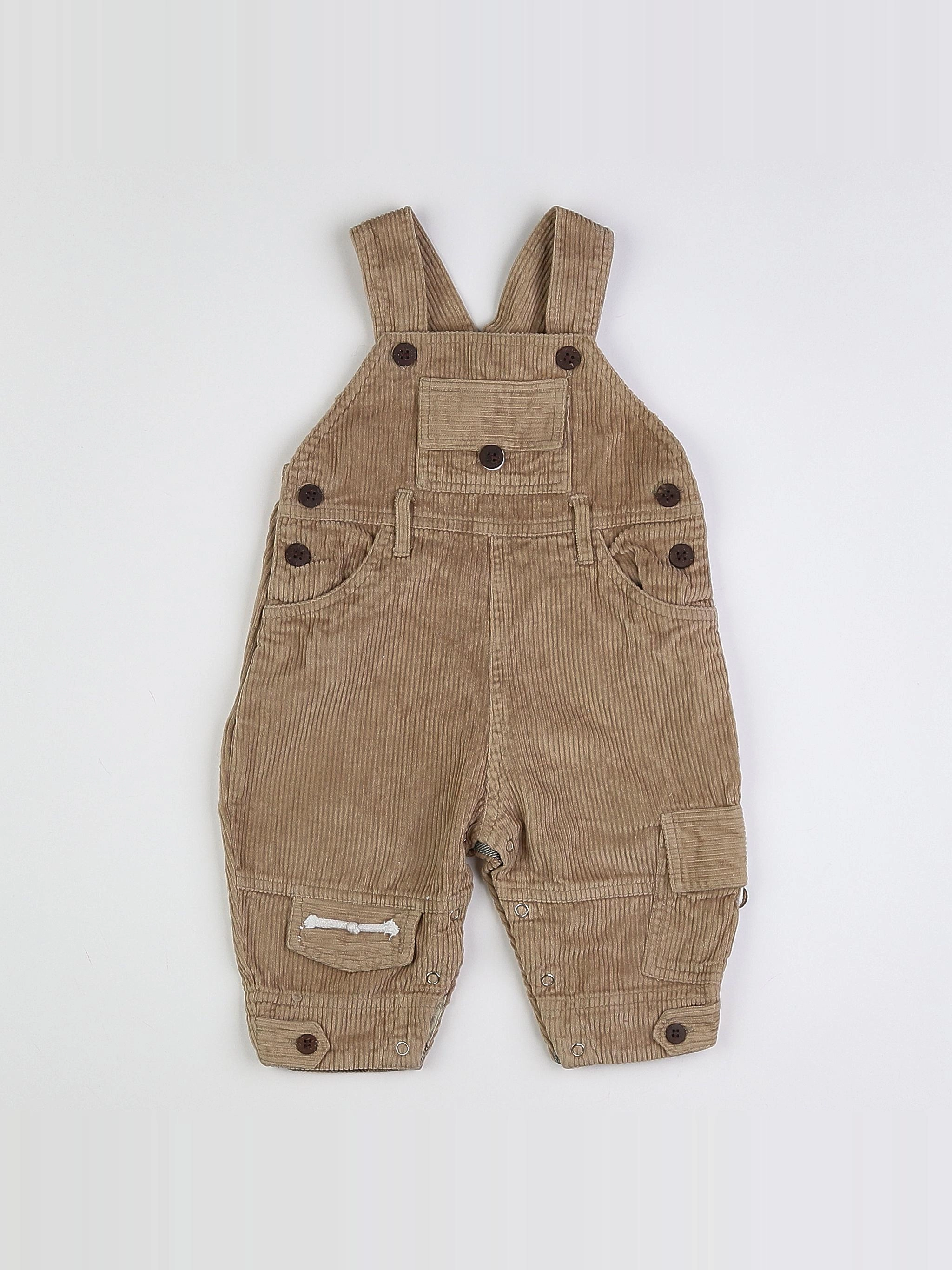 Natalys - salopette beige - 12 mois