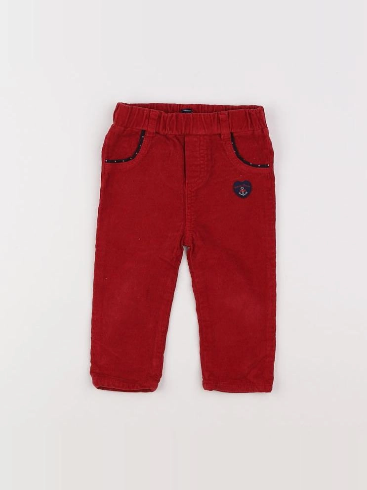 Terre de marins - pantalon rouge - 9 mois