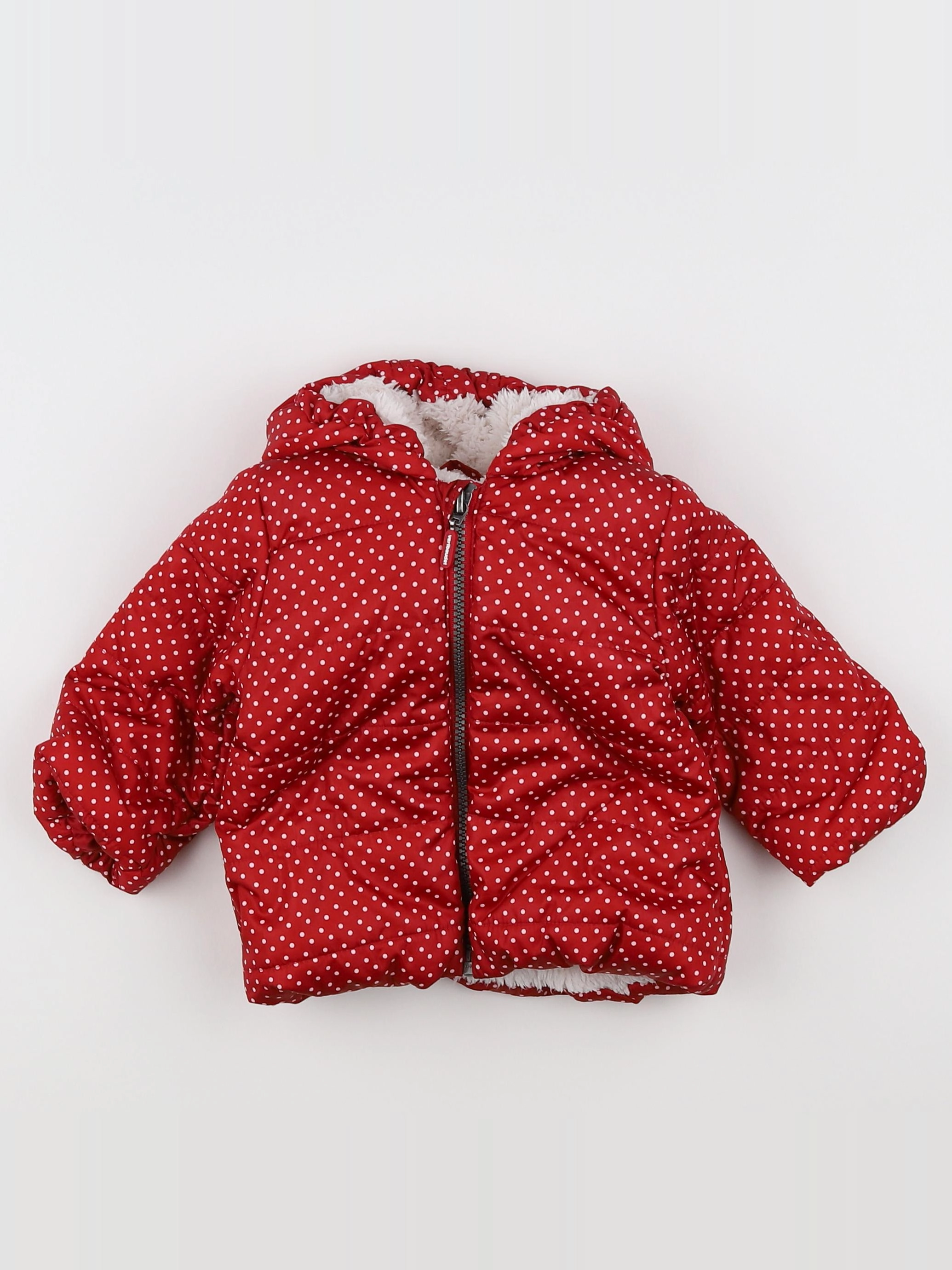 Vertbaudet - doudoune rouge - 6 mois