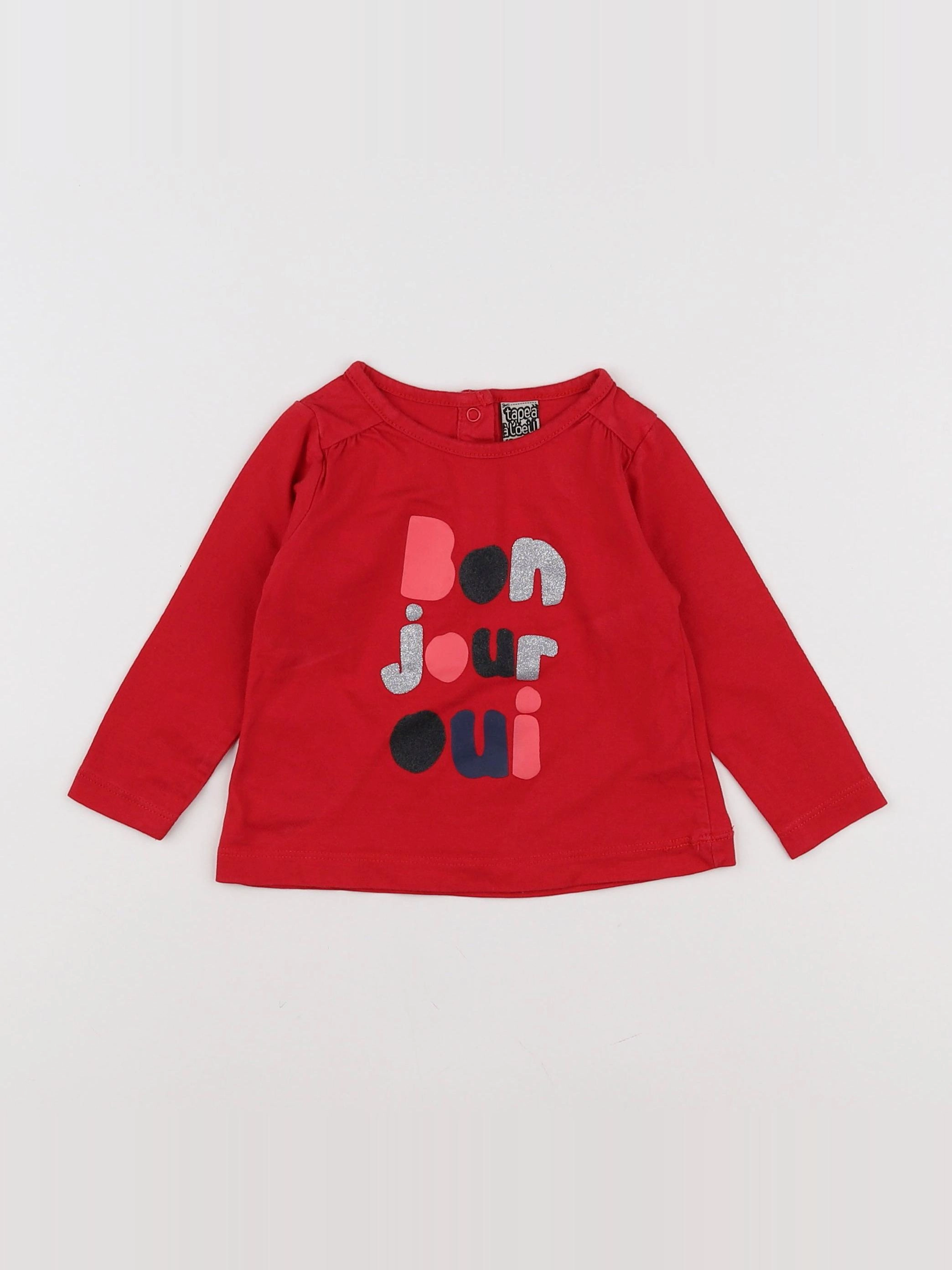 Tape à l'oeil - tee-shirt rouge - 12 mois