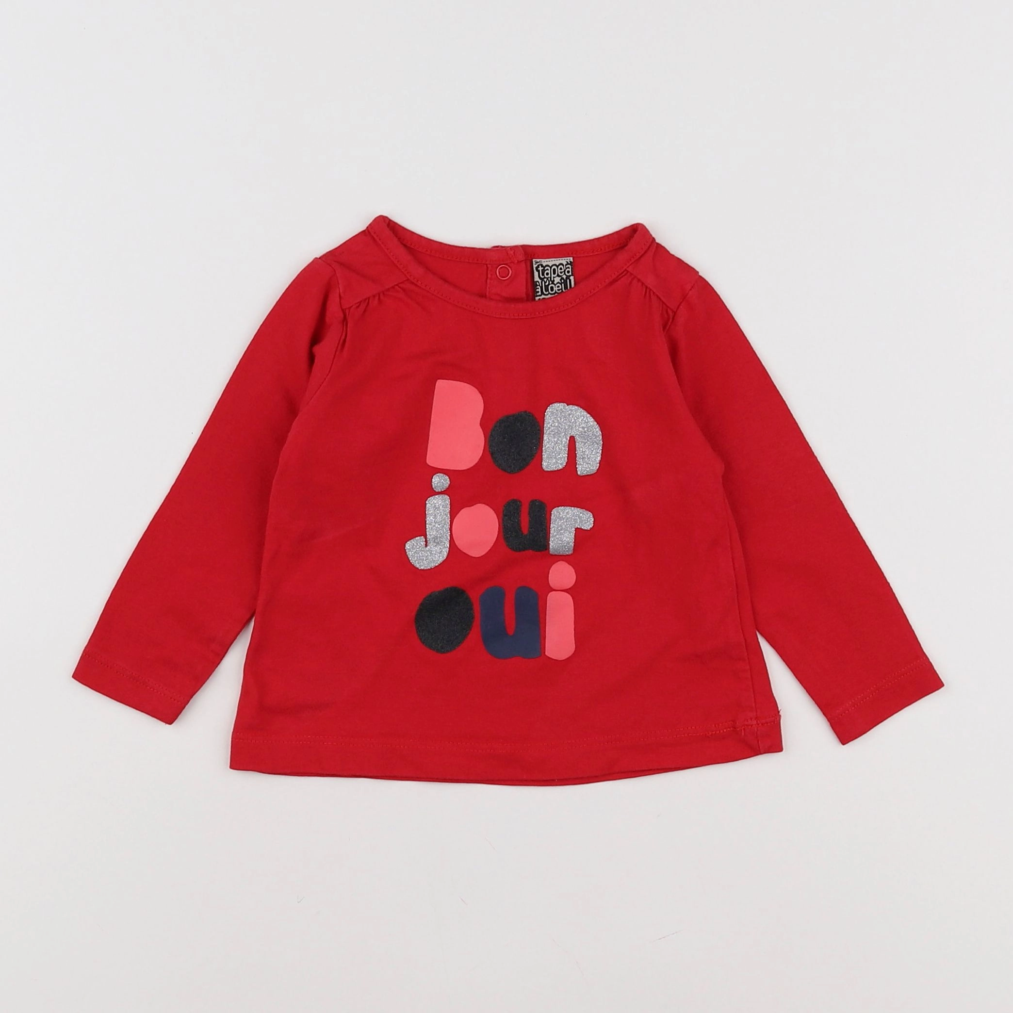 Tape à l'oeil - tee-shirt rouge - 12 mois