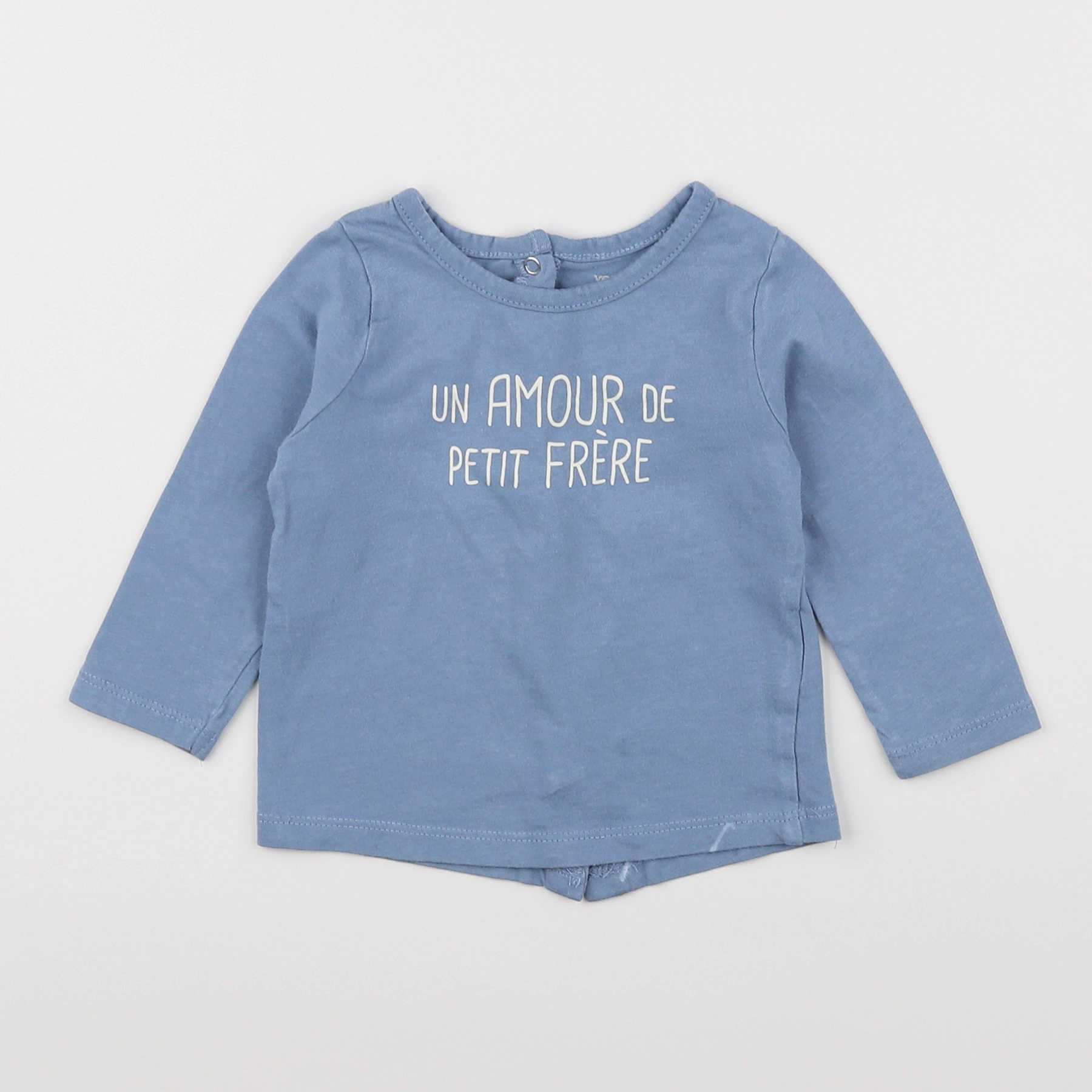Vertbaudet - tee-shirt bleu - 6 mois