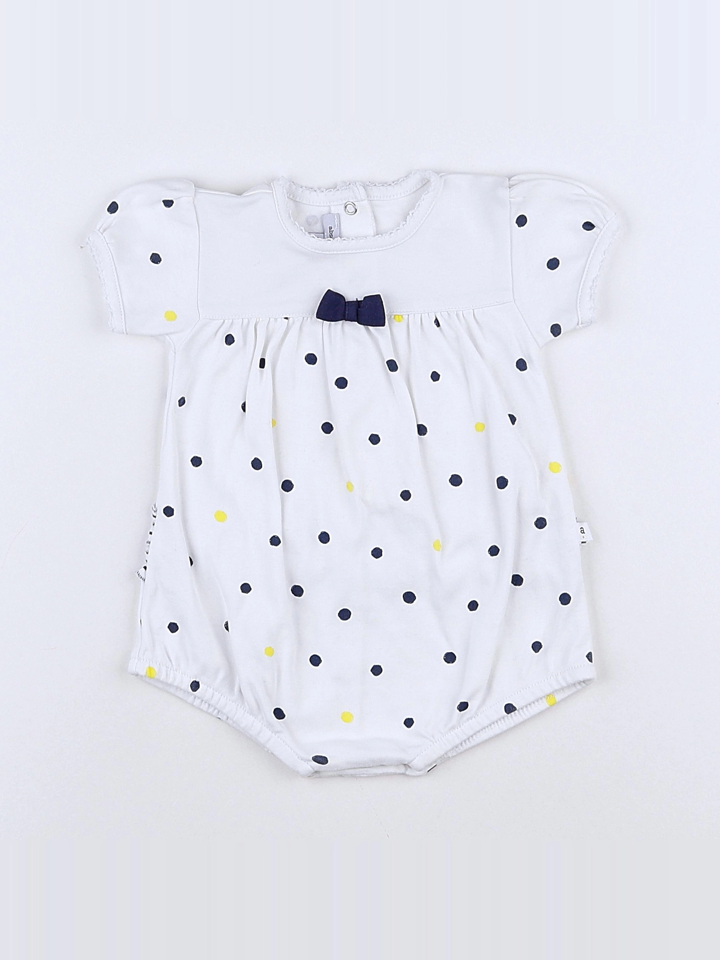 Absorba - combinaison blanc, bleu - 9 mois
