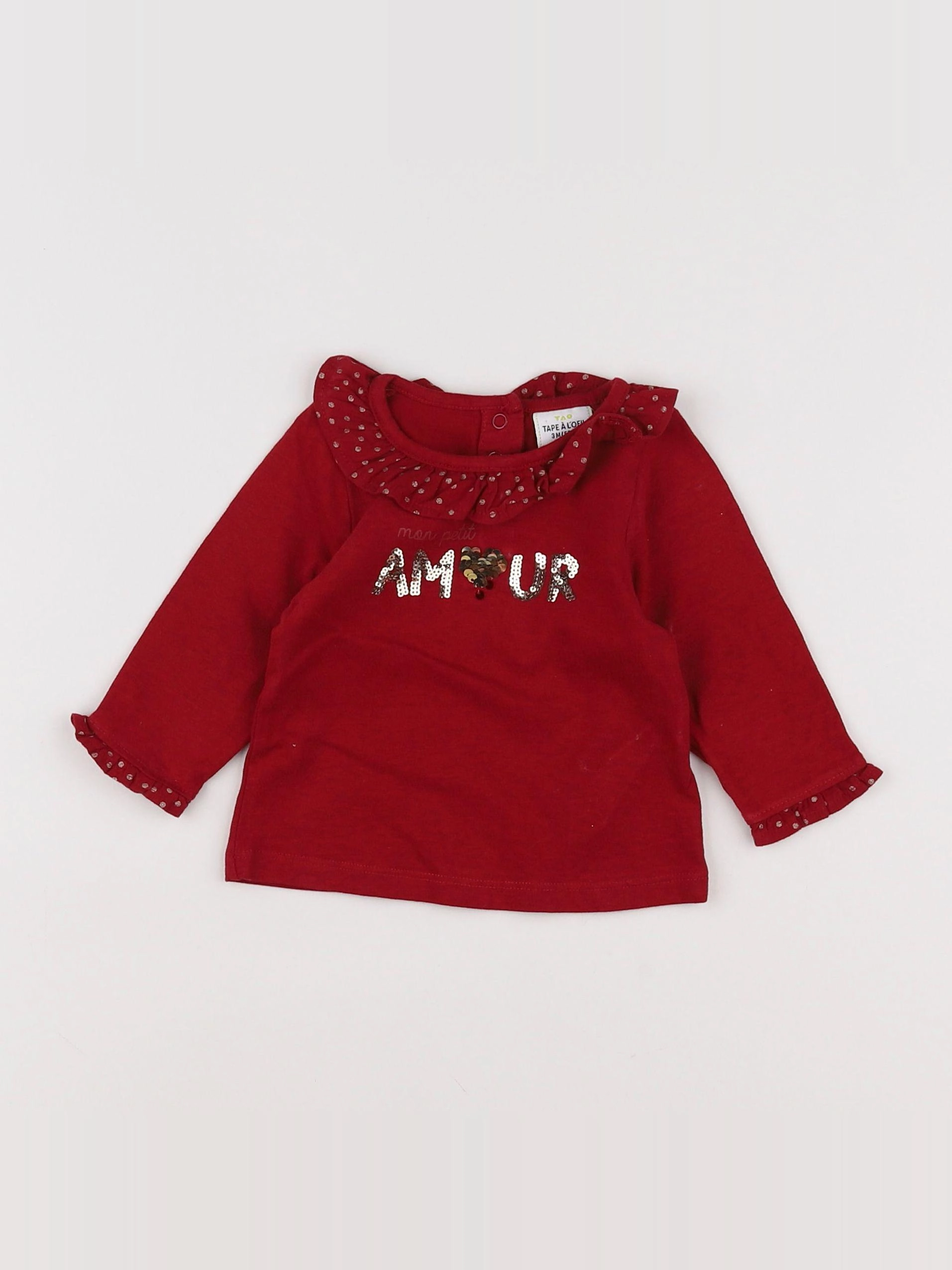 Tape à l'oeil - tee-shirt or - 3 mois