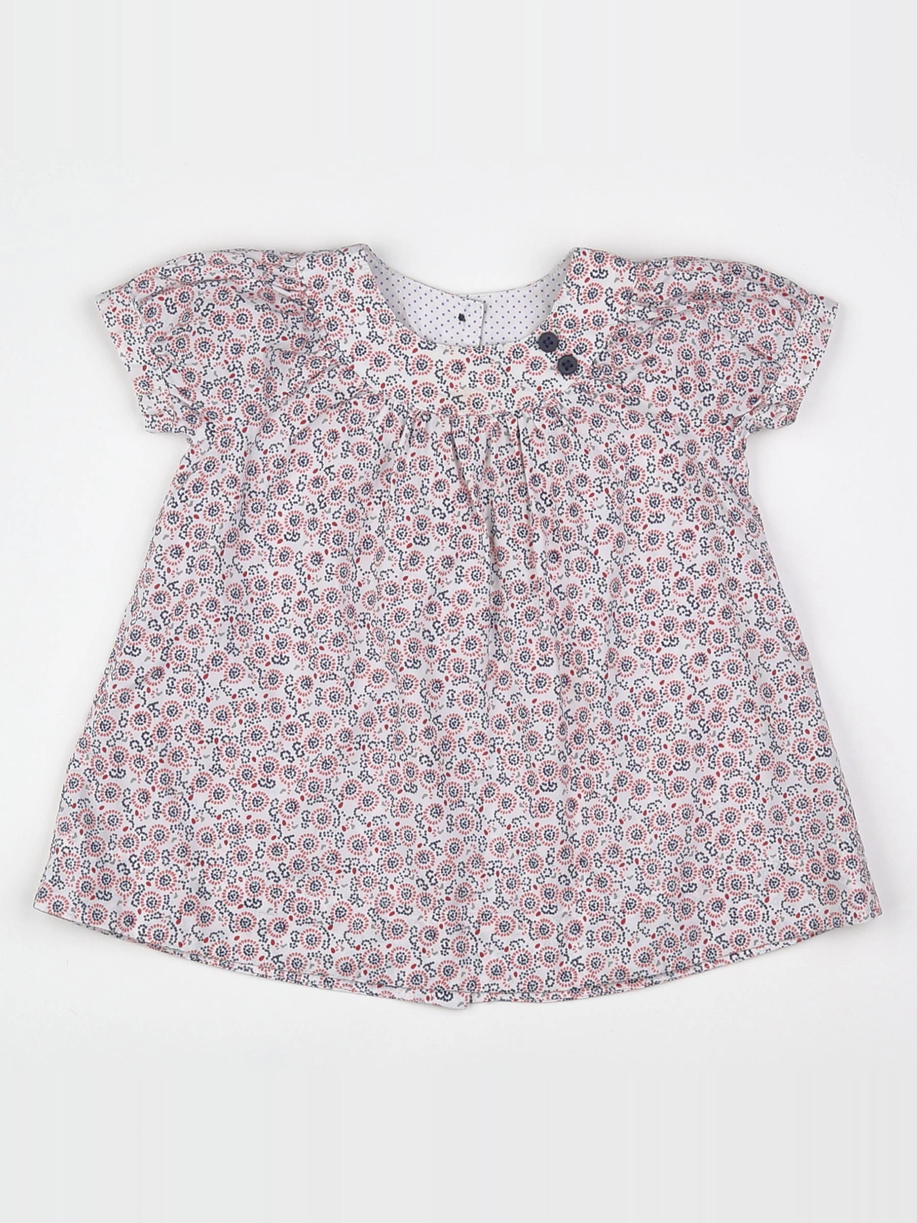Petit Bateau - robe multicolore - 6 mois