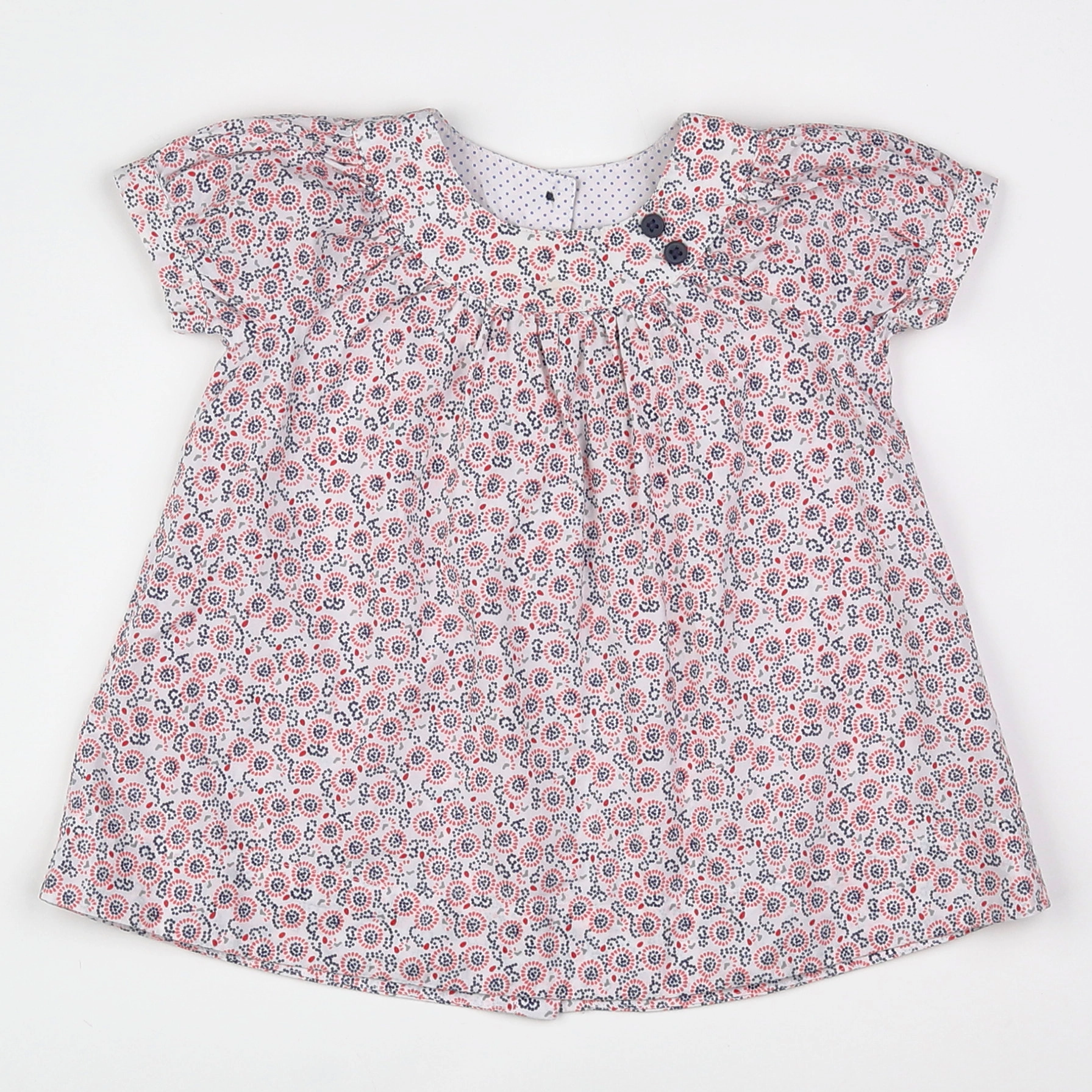 Petit Bateau - robe multicolore - 6 mois