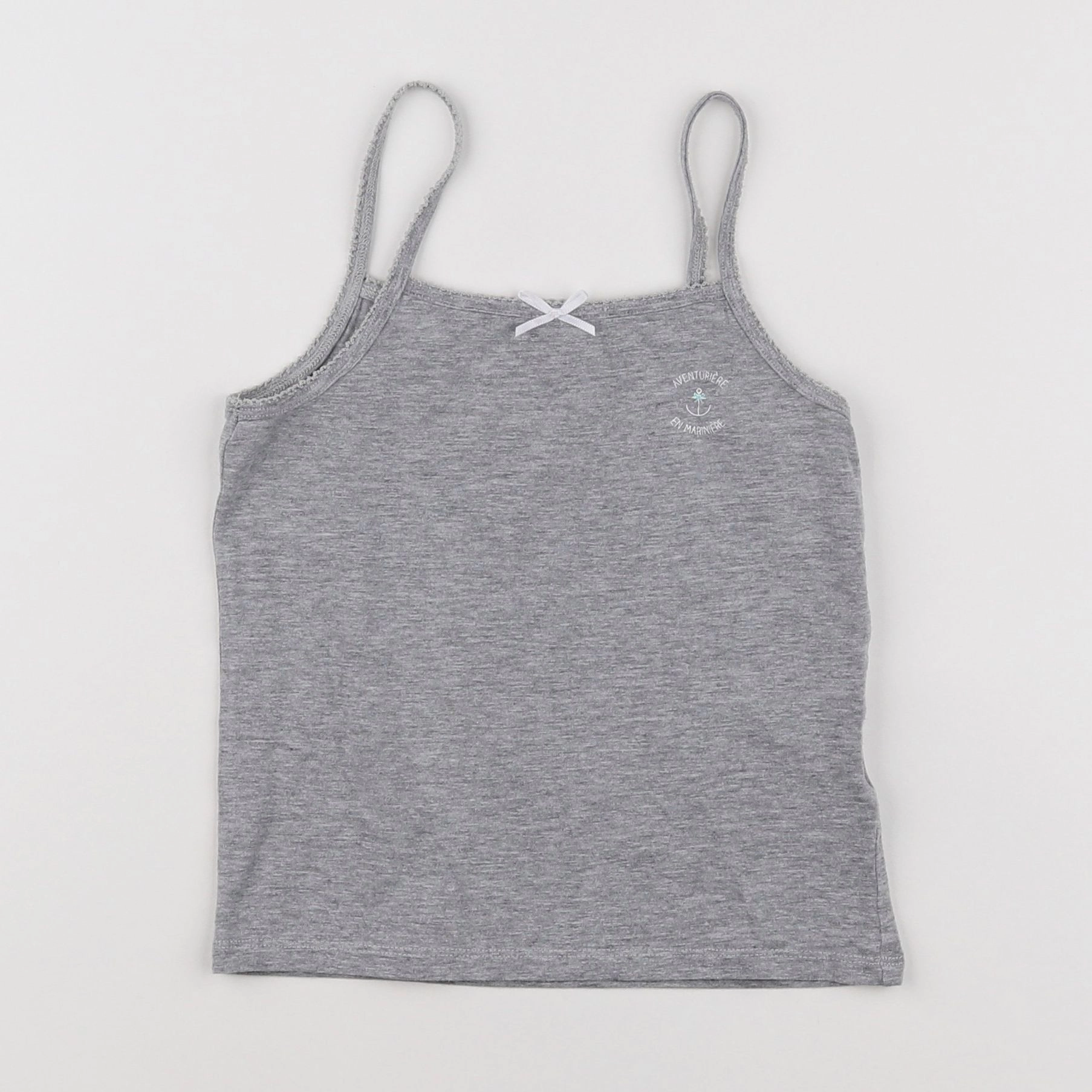 Vertbaudet - maillot de corps gris - 6 ans