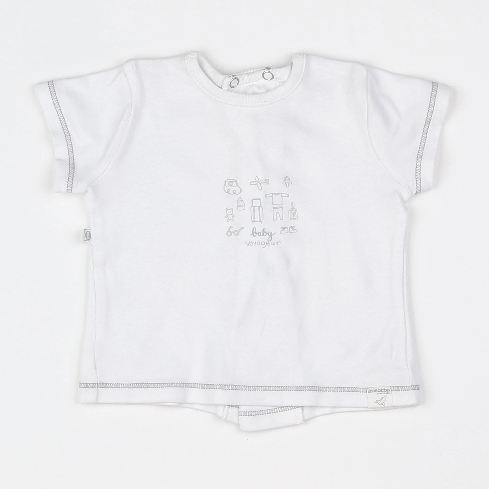 Absorba - tee-shirt blanc - 9 mois