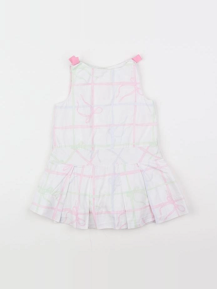 Jacadi - robe blanc, rose - 12 mois