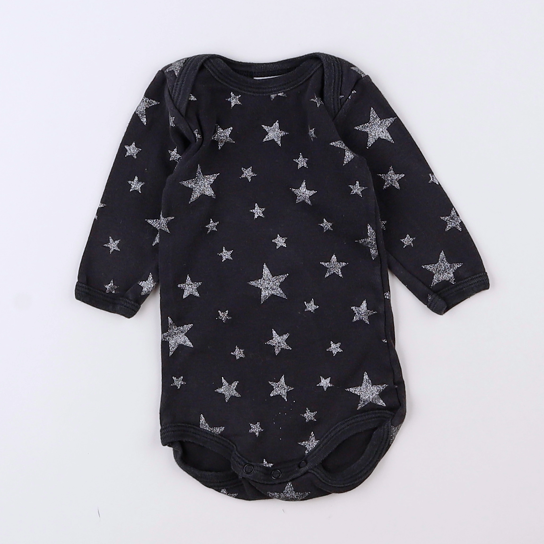 Petit Bateau - body gris - 3 mois