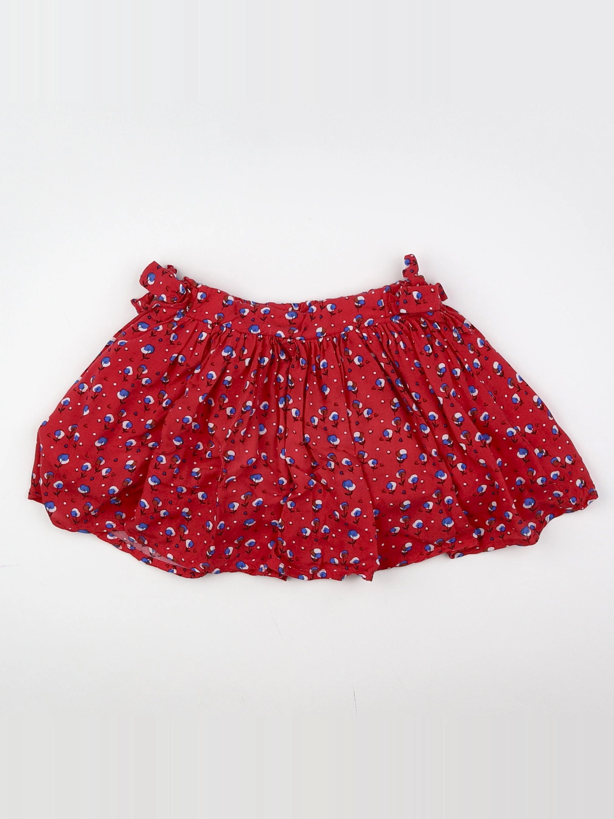 Vertbaudet - jupe rouge - 3 ans