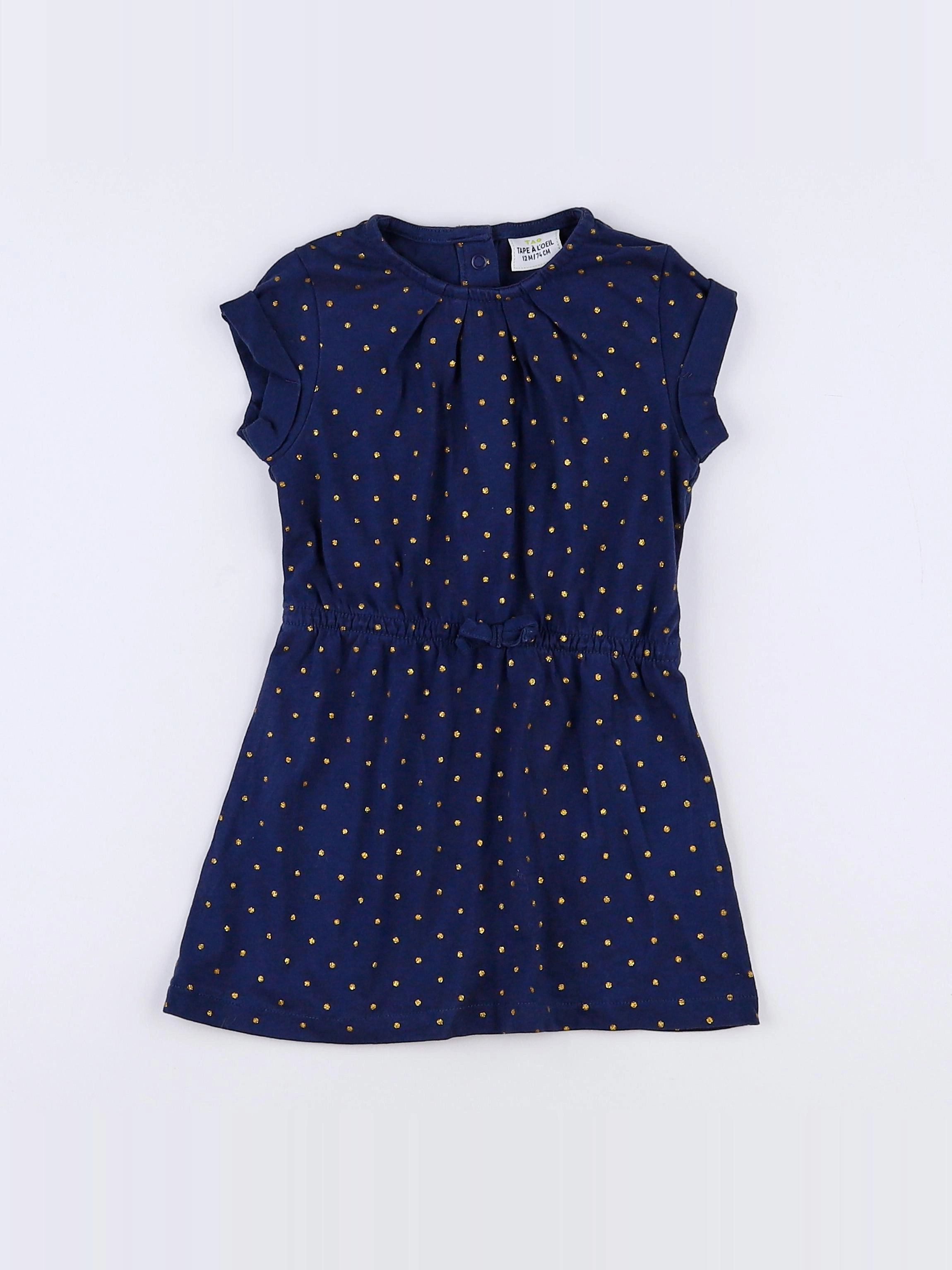 Tape à l'oeil - robe bleu - 12 mois