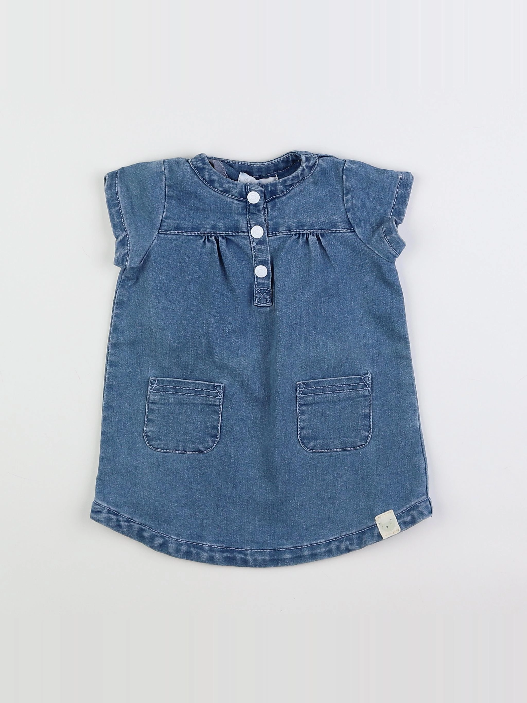 Cadet Rousselle - robe bleu - 12 mois