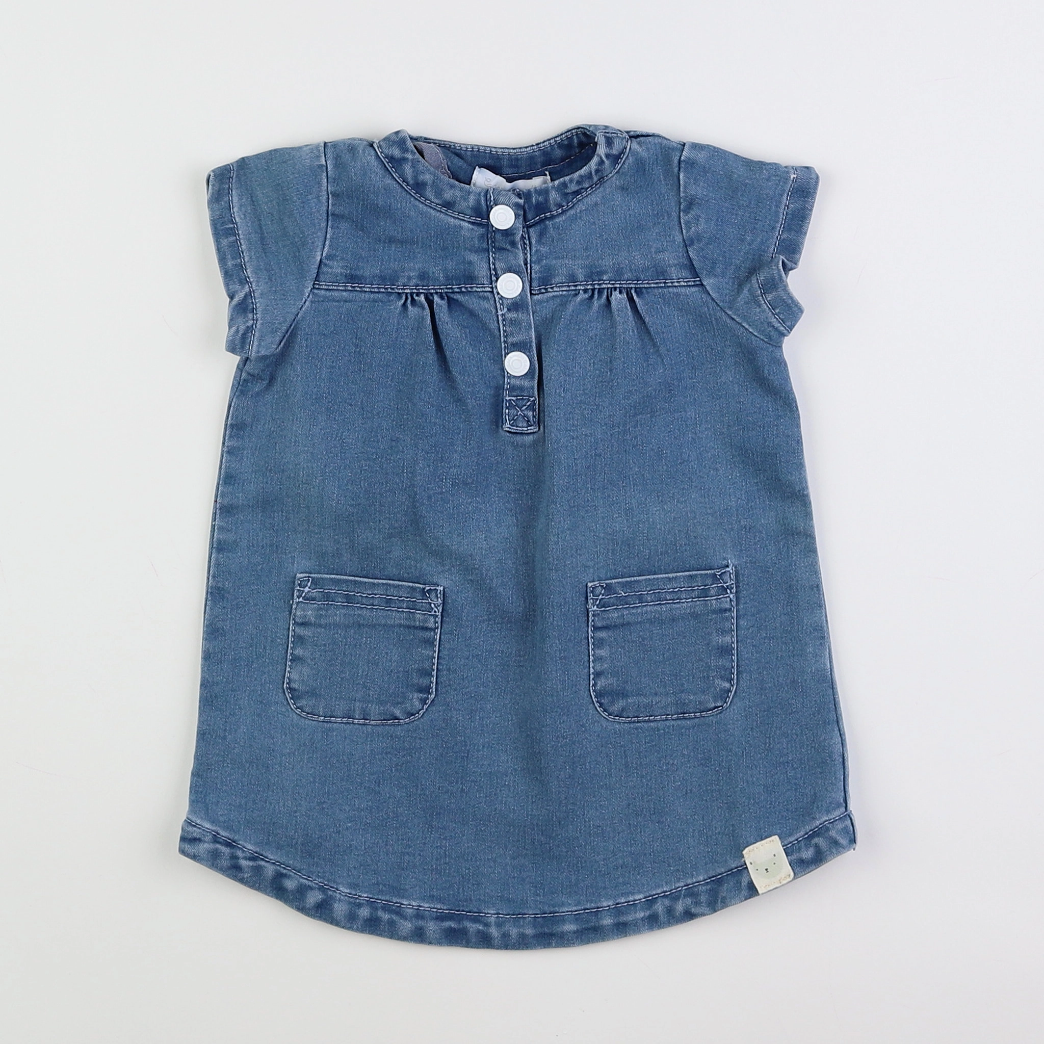 Cadet Rousselle - robe bleu - 12 mois