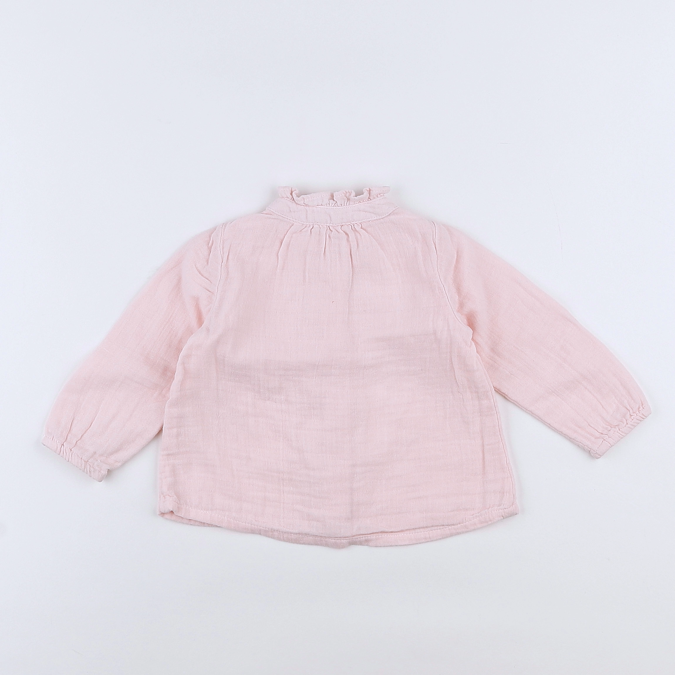 Boutchou - blouse rose - 9 mois