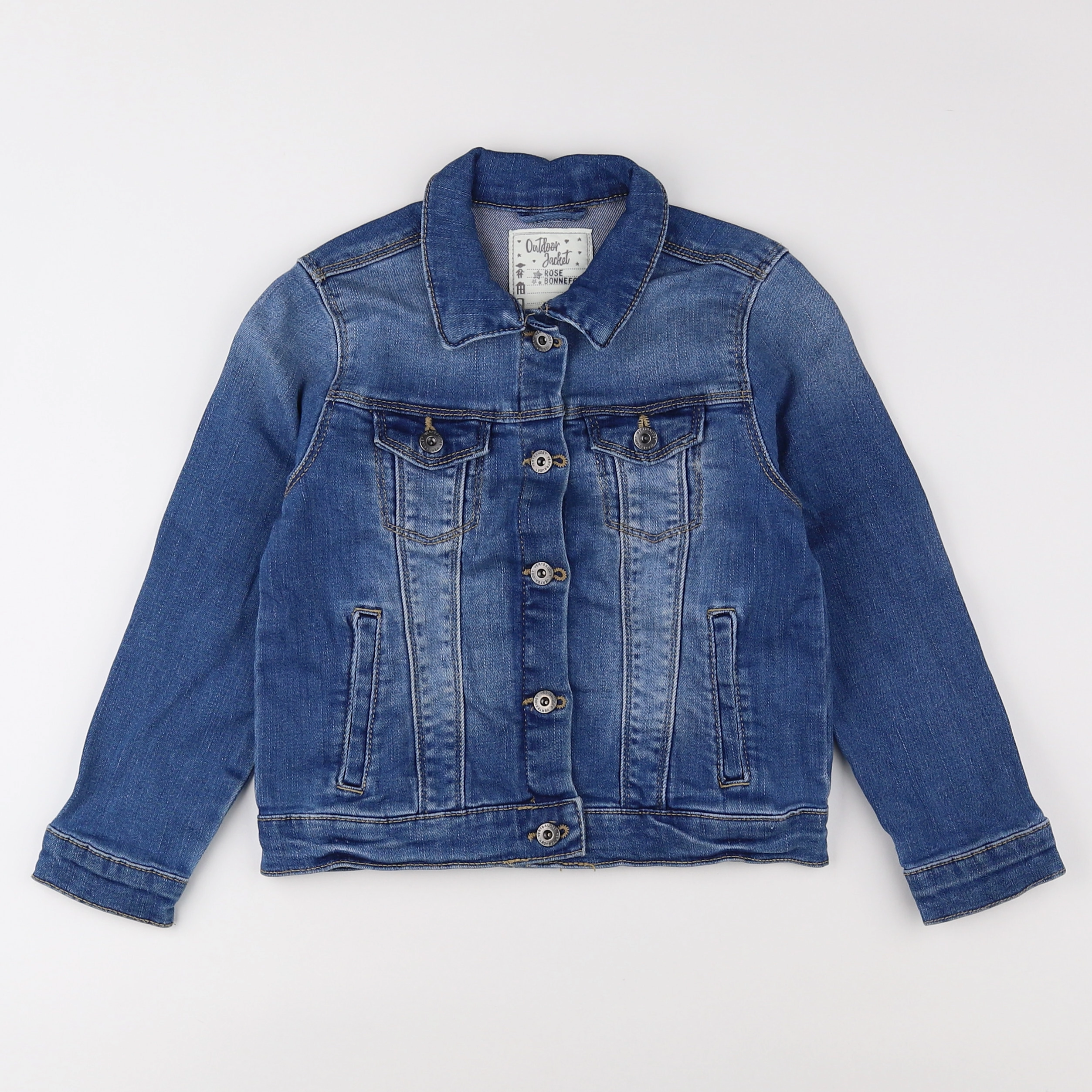 Vertbaudet - veste bleu - 6 ans