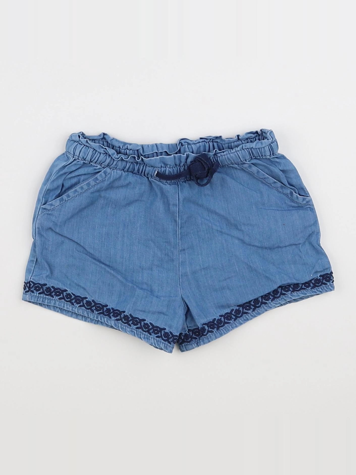 Boutchou - short bleu - 12 mois