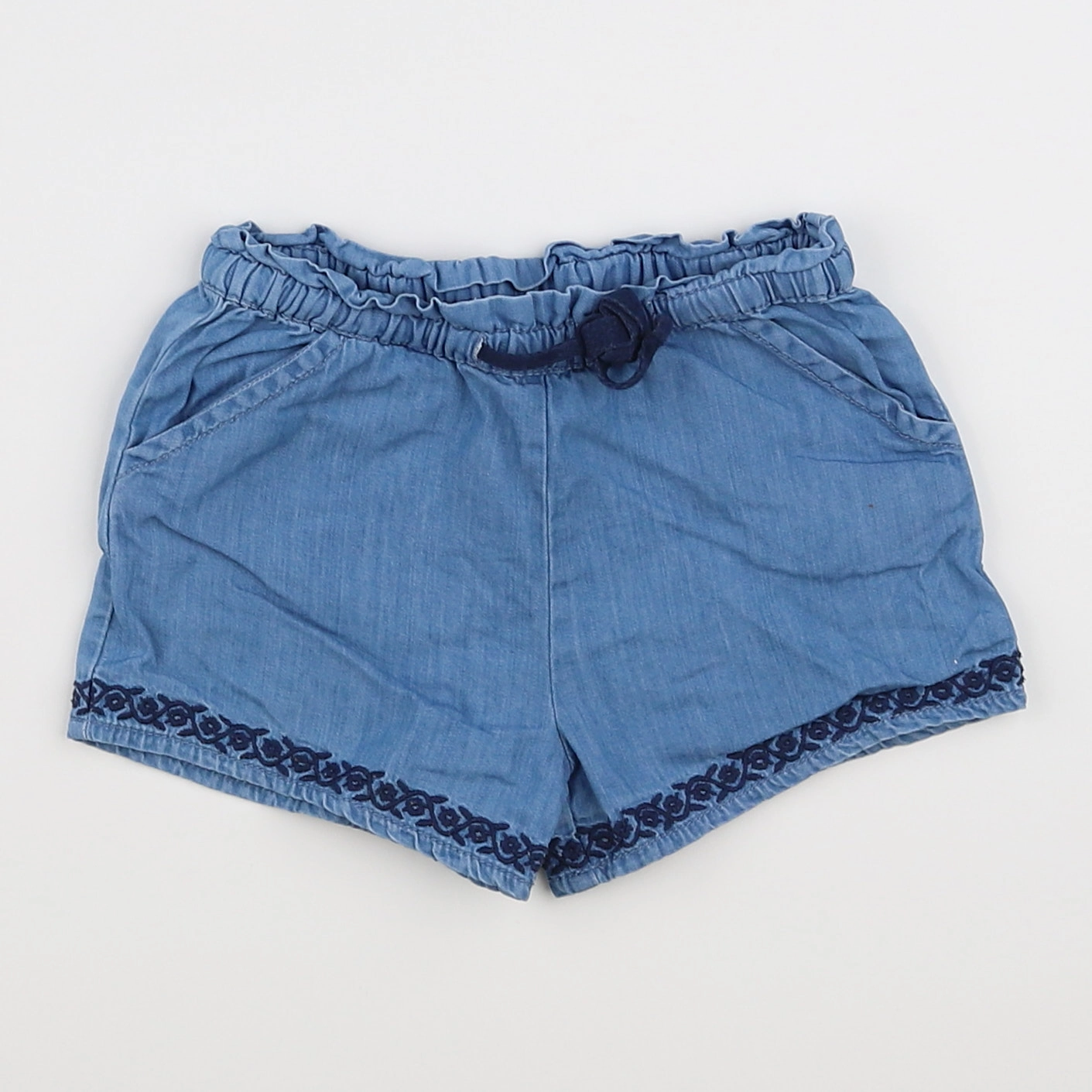 Boutchou - short bleu - 12 mois
