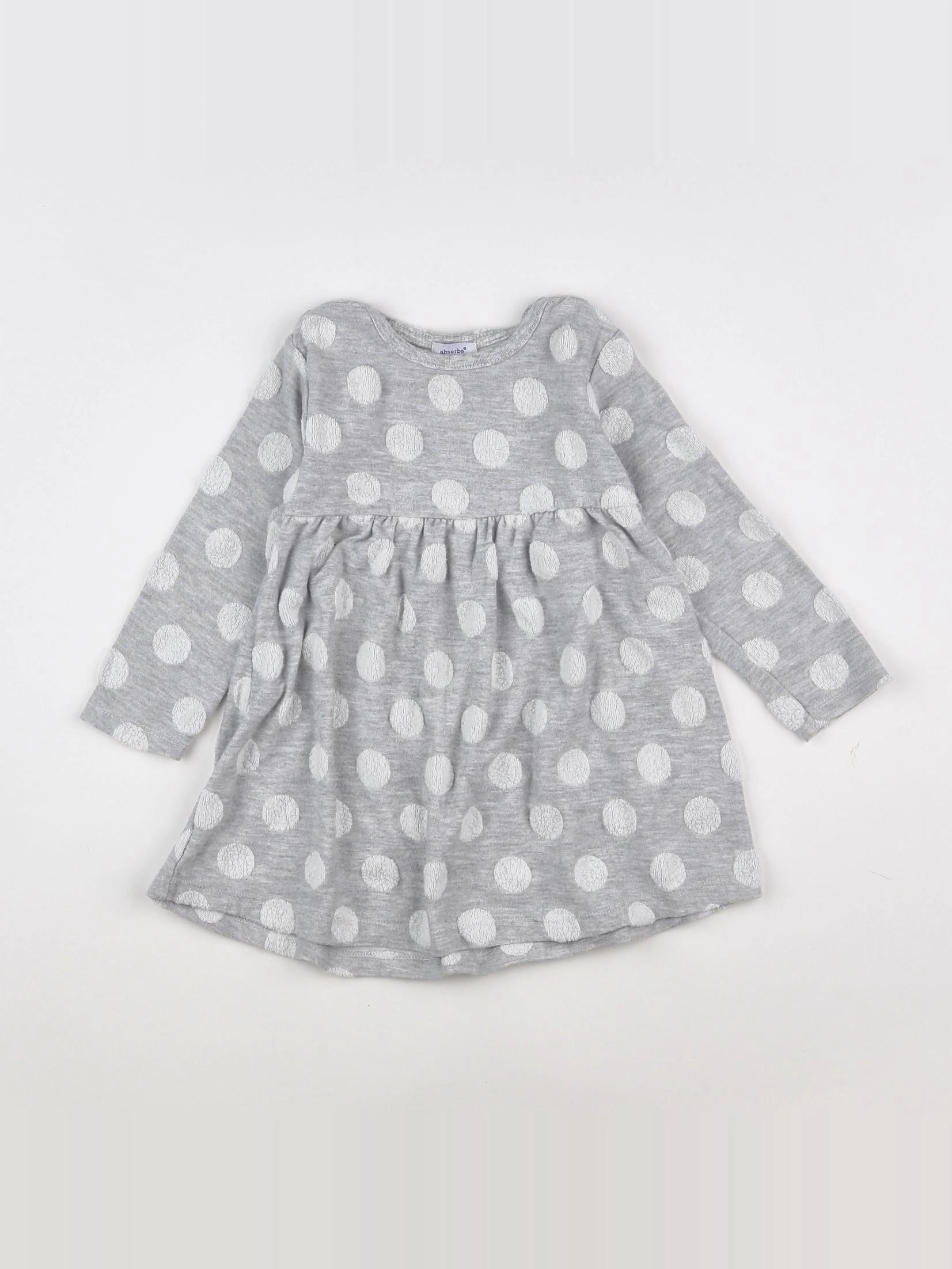 Absorba - robe gris - 18 mois