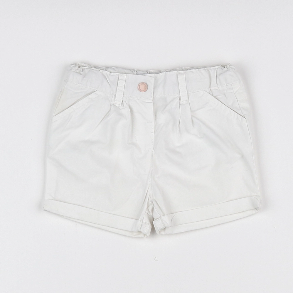 Vertbaudet - short blanc - 12 mois