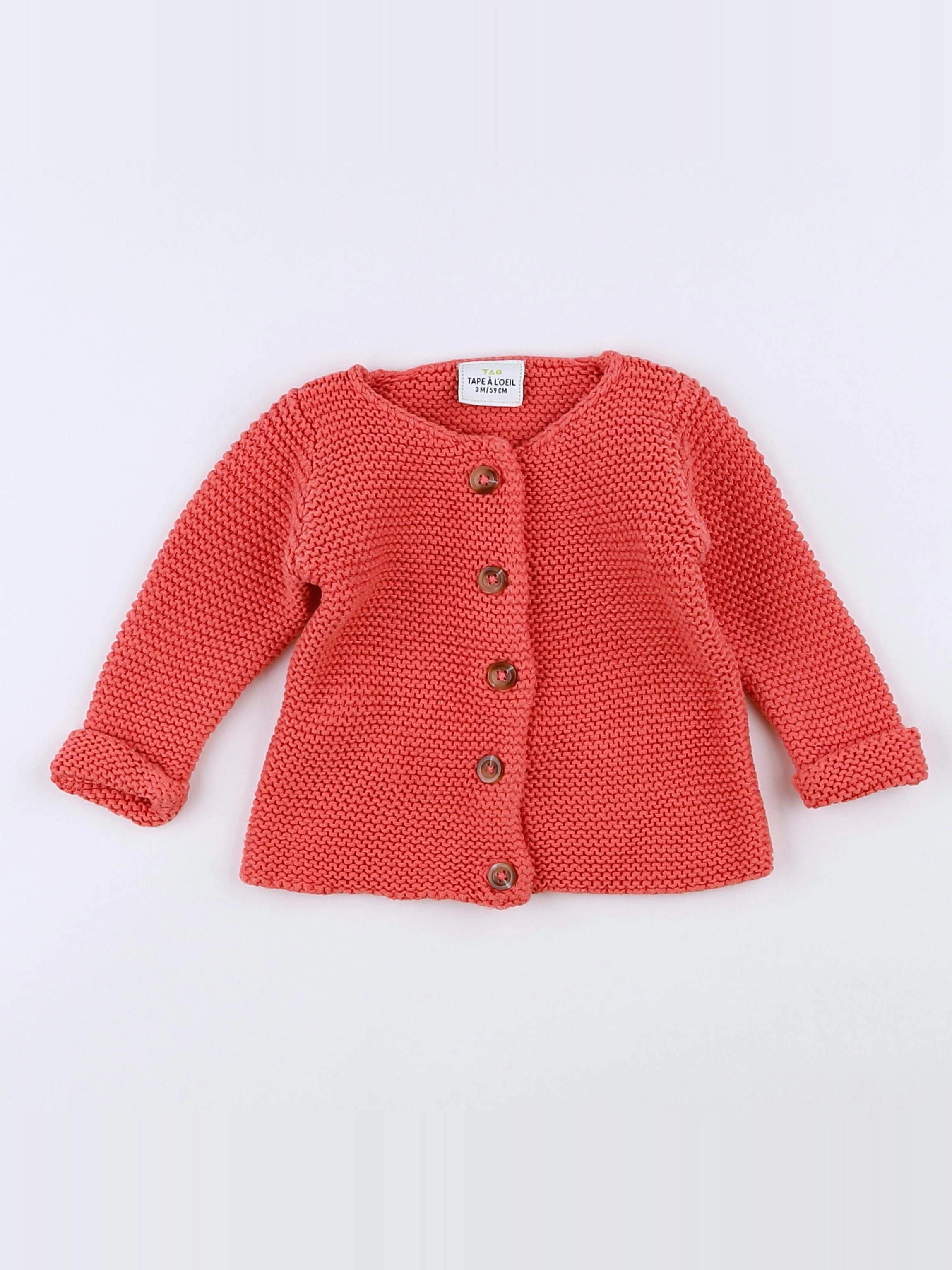 Tape à l'oeil - gilet rose - 3 mois