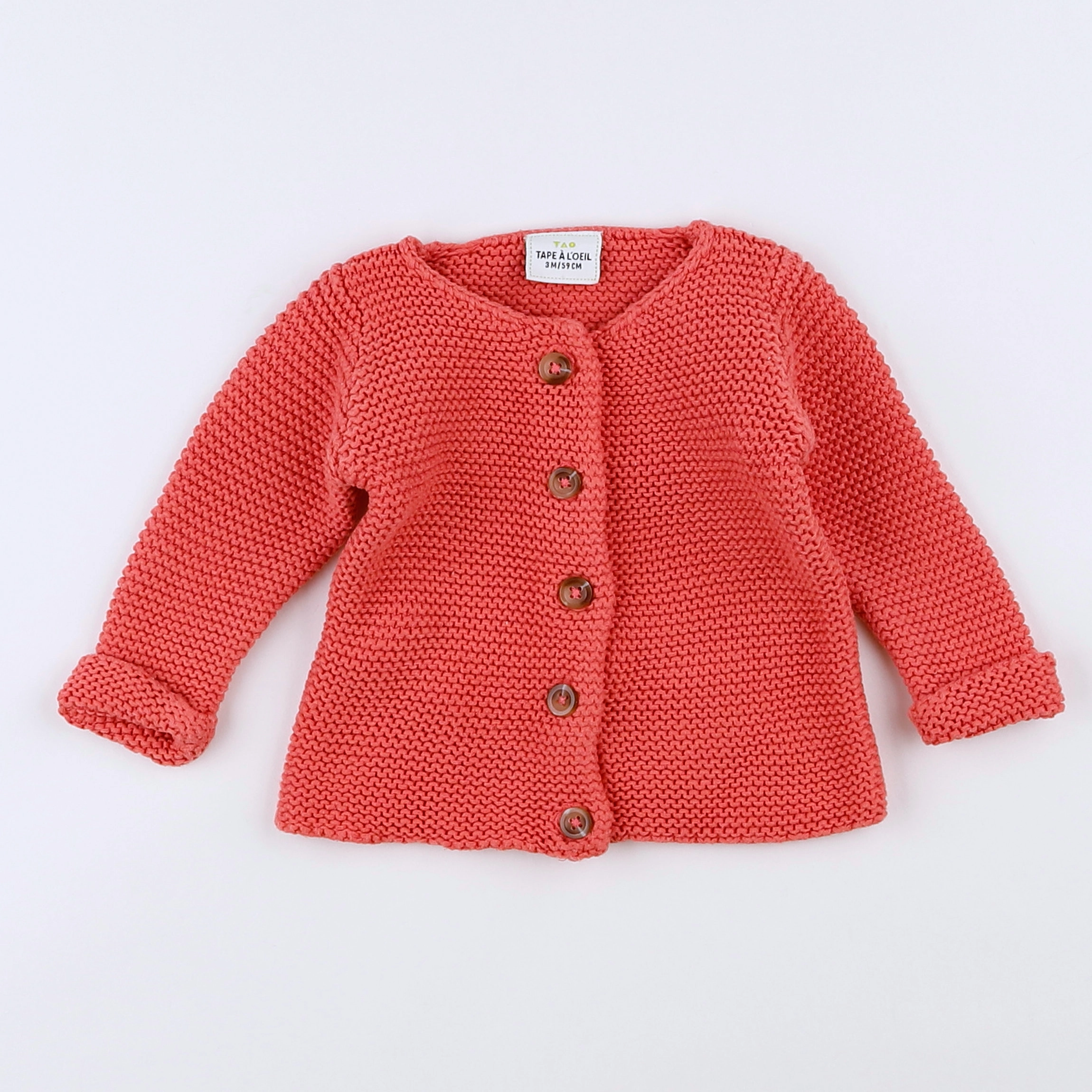 Tape à l'oeil - gilet rose - 3 mois