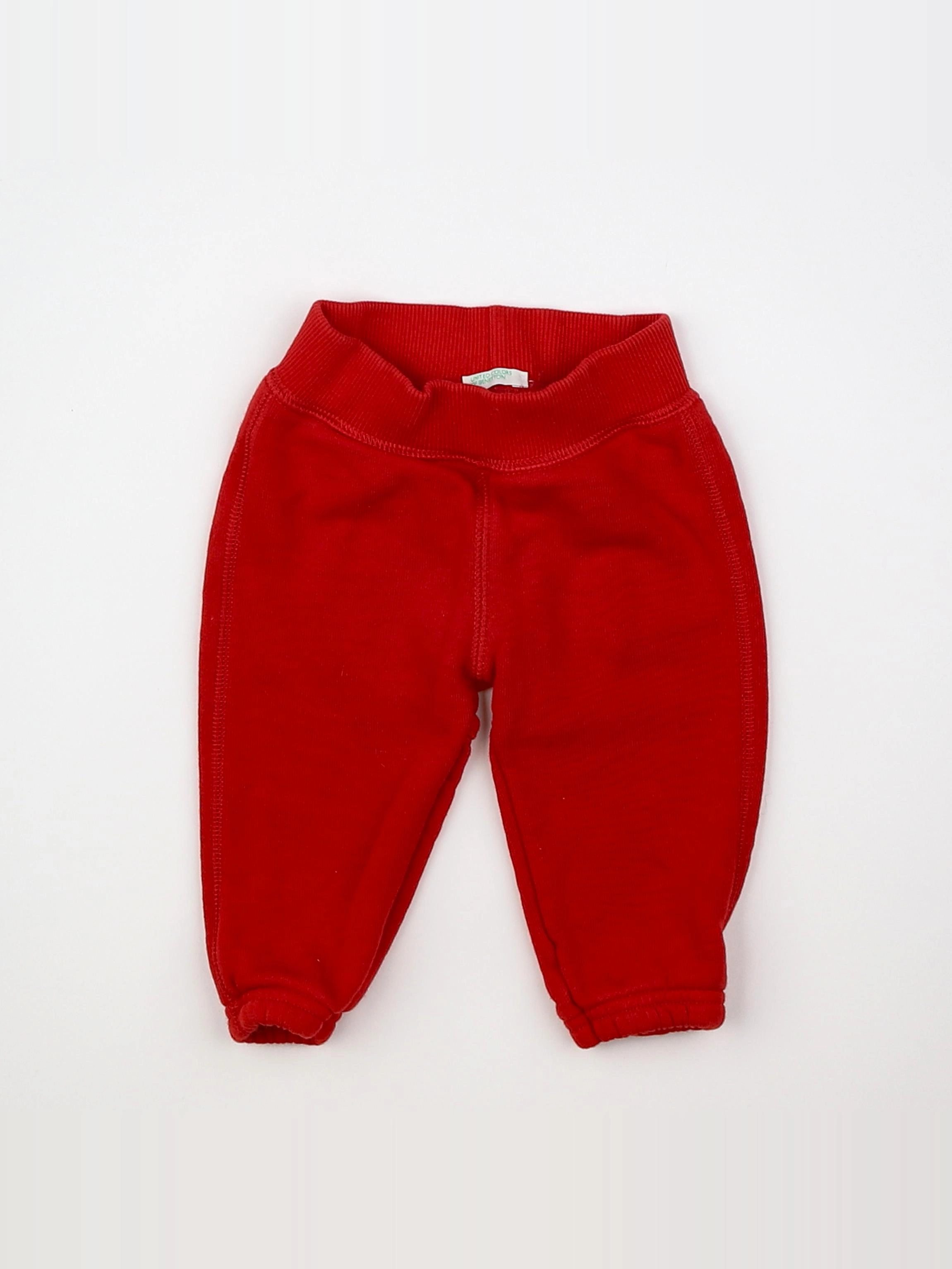 Benetton - jogging rouge - 3 mois