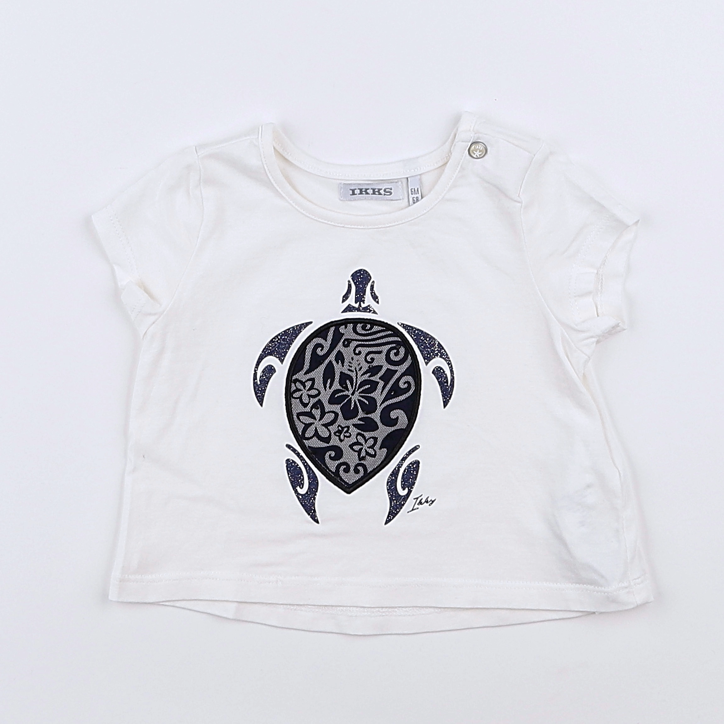 IKKS - tee-shirt blanc - 6 mois