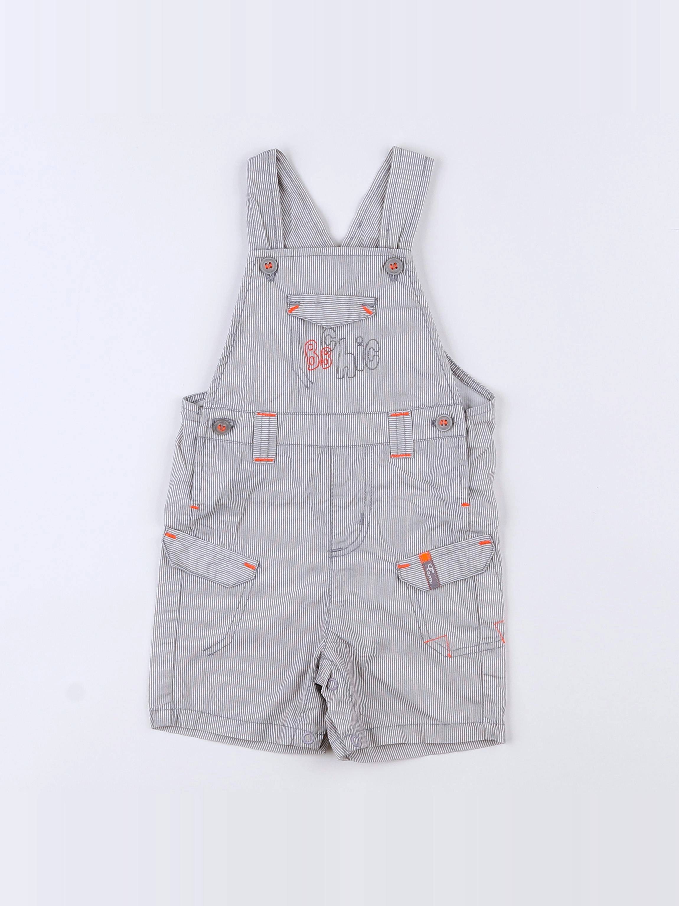 Terre de marins - salopette gris - 6 mois