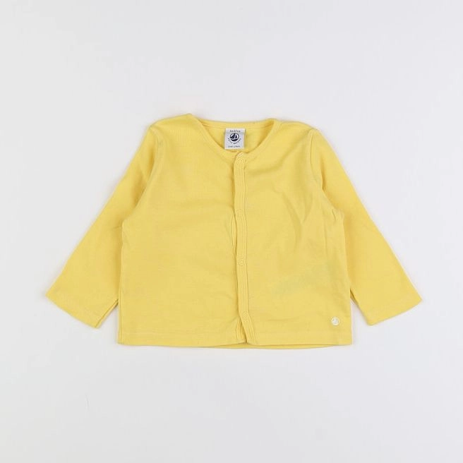 Petit Bateau - tee-shirt jaune - 6 mois