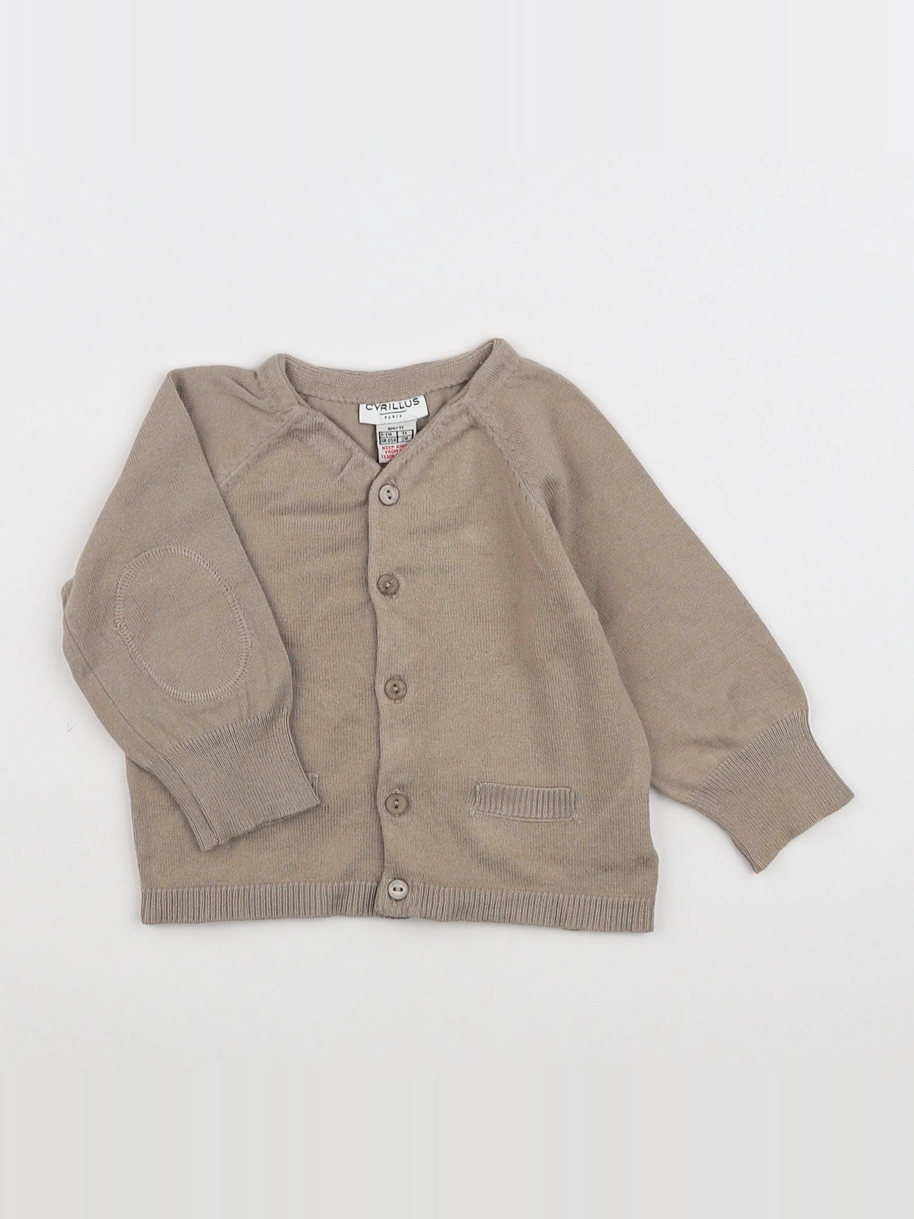 Cyrillus - gilet beige - 9 mois
