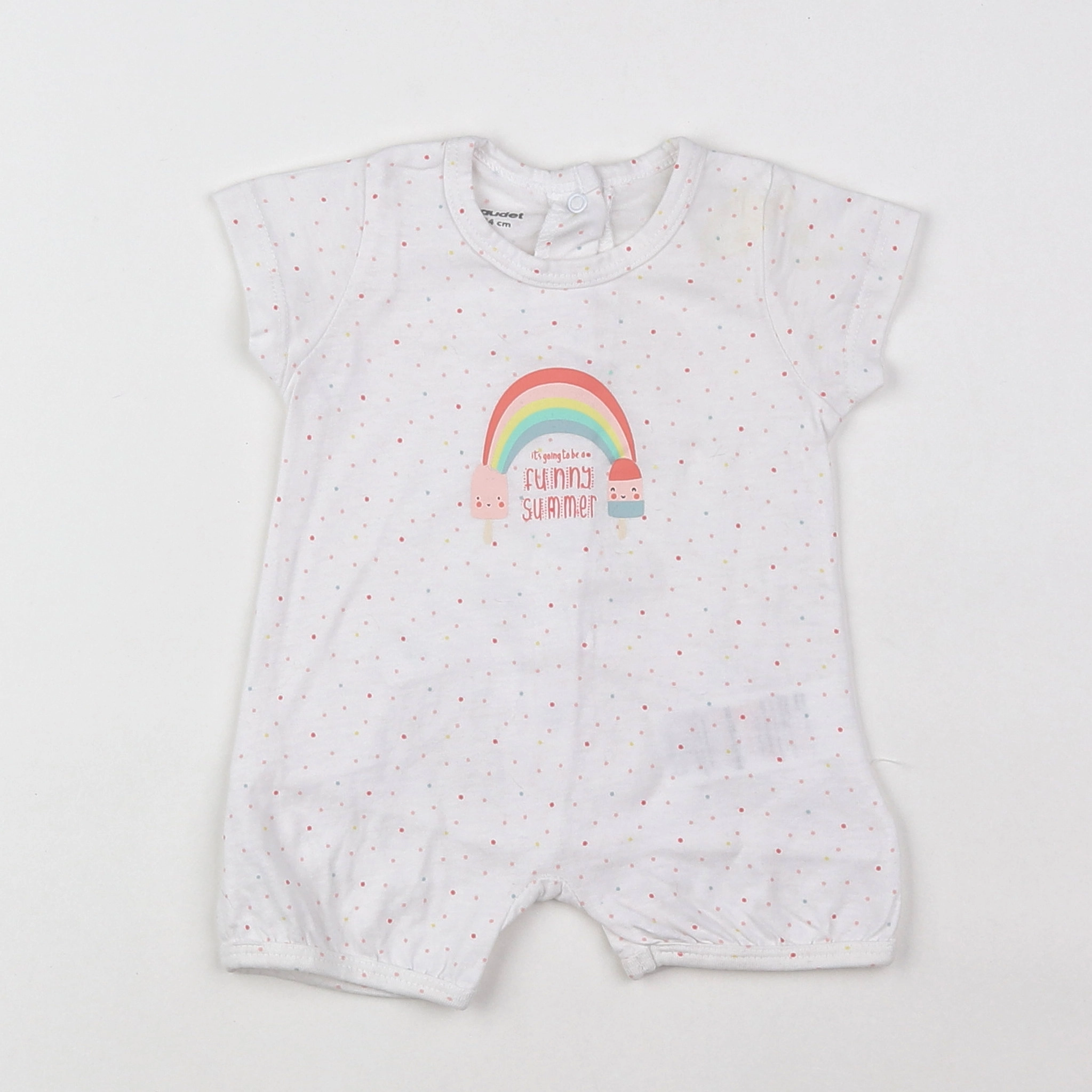 Vertbaudet - pyjama coton multicolore - 1 mois