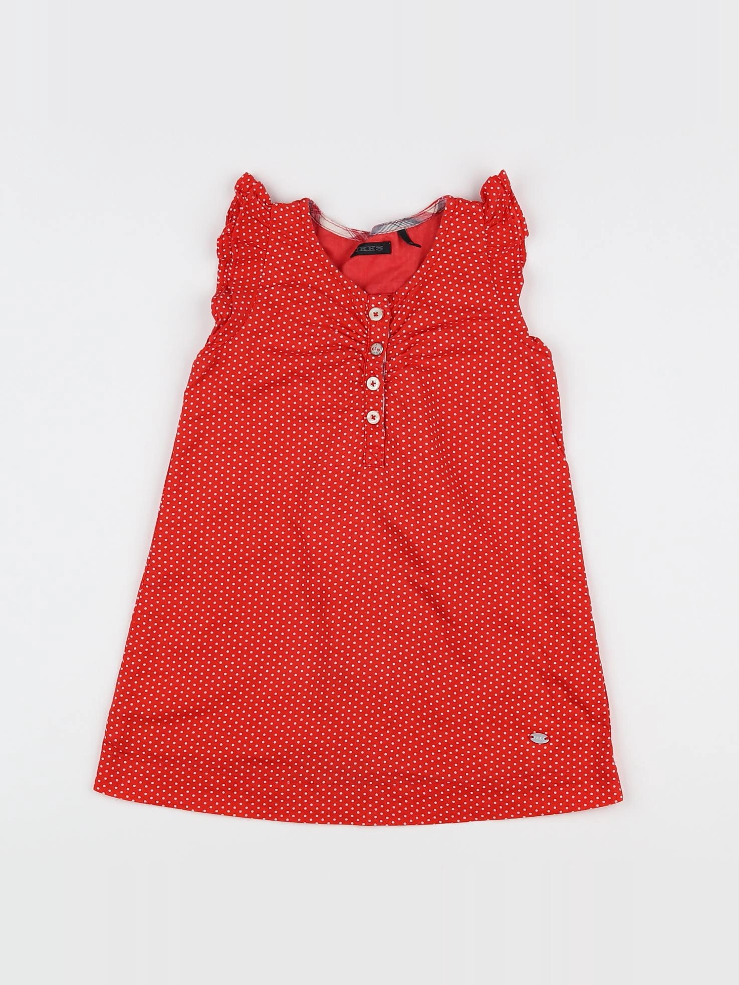 IKKS - robe rouge - 2 ans