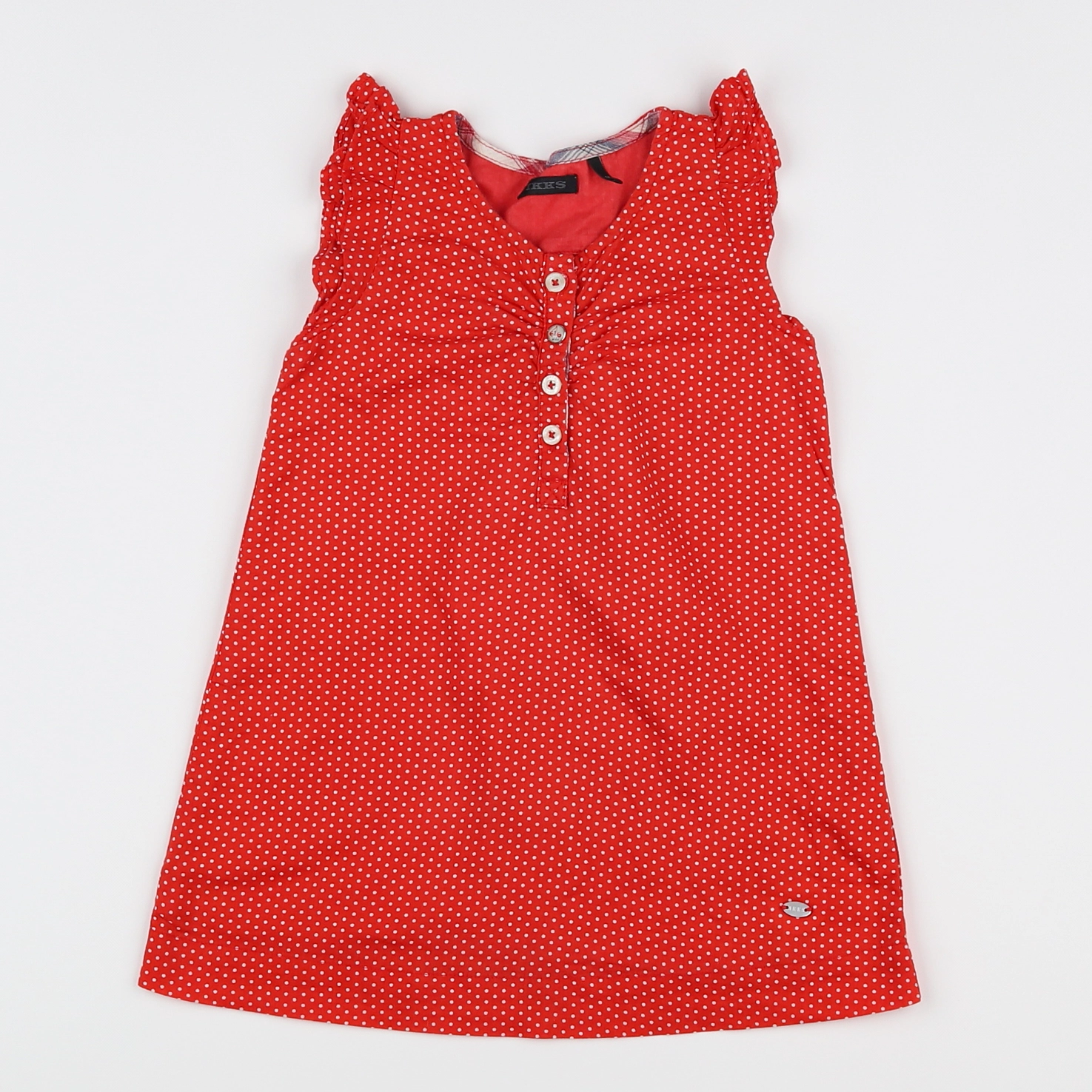 IKKS - robe rouge - 2 ans