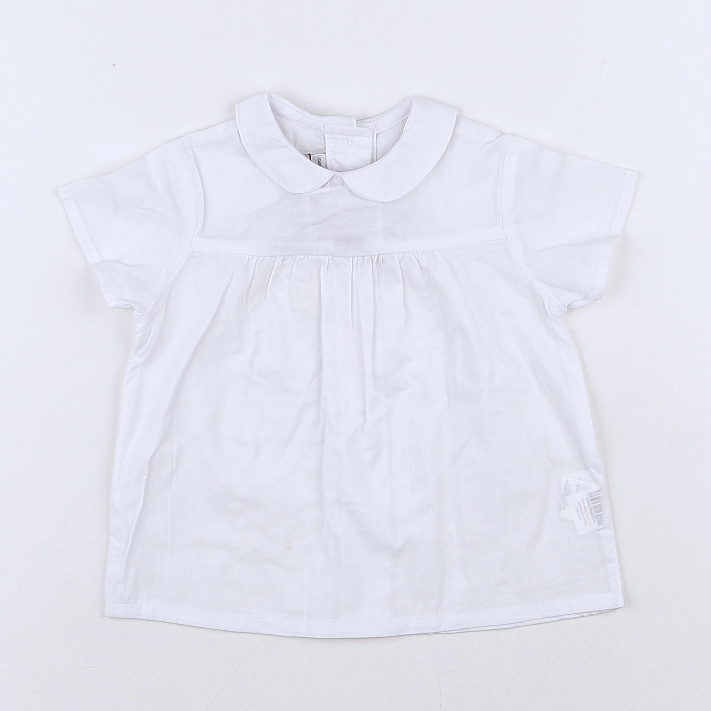 Neck & Neck - blouse blanc (état neuf) - 12/18 mois