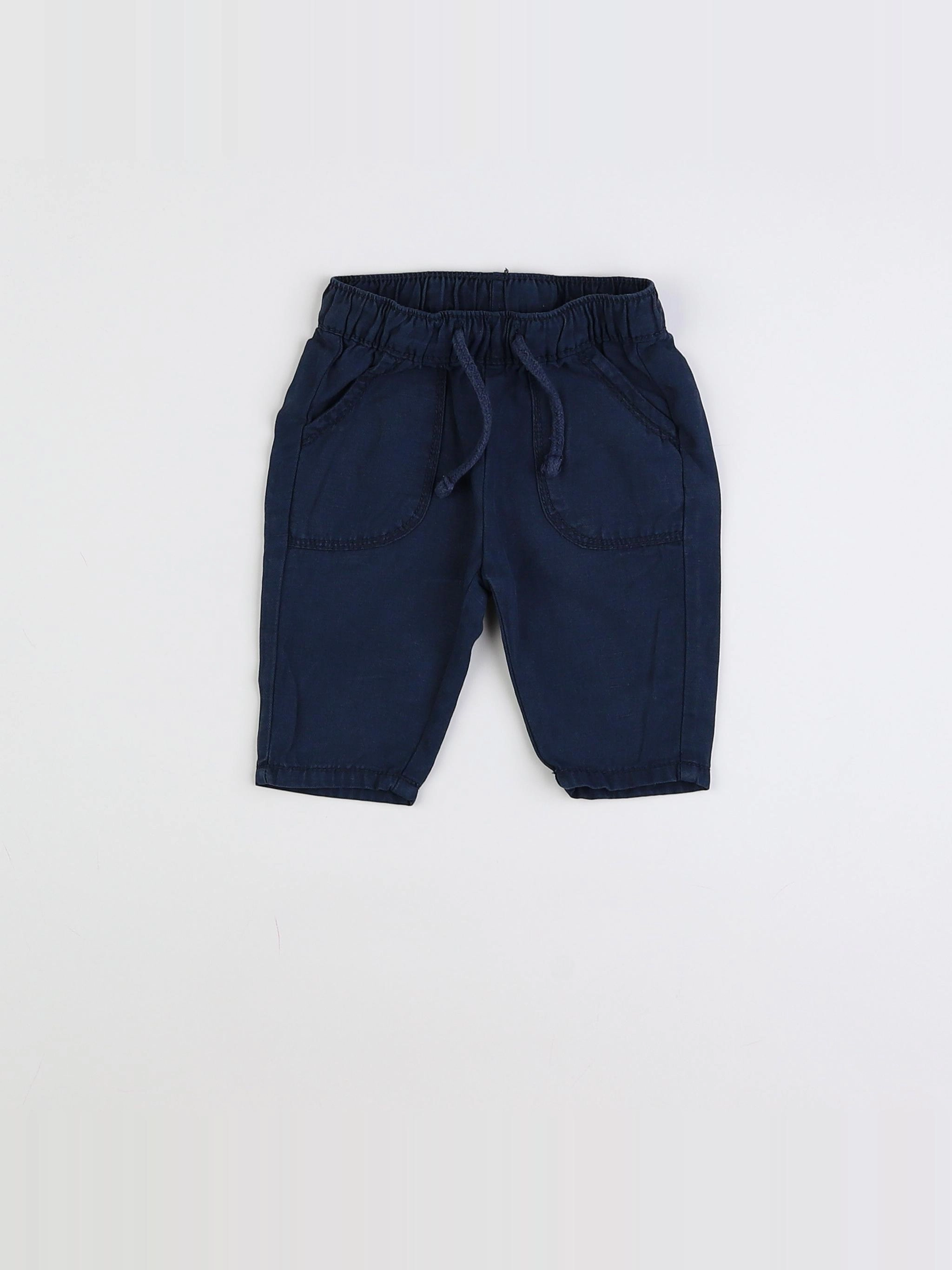 Tape à l'oeil - pantalon bleu - 3 mois