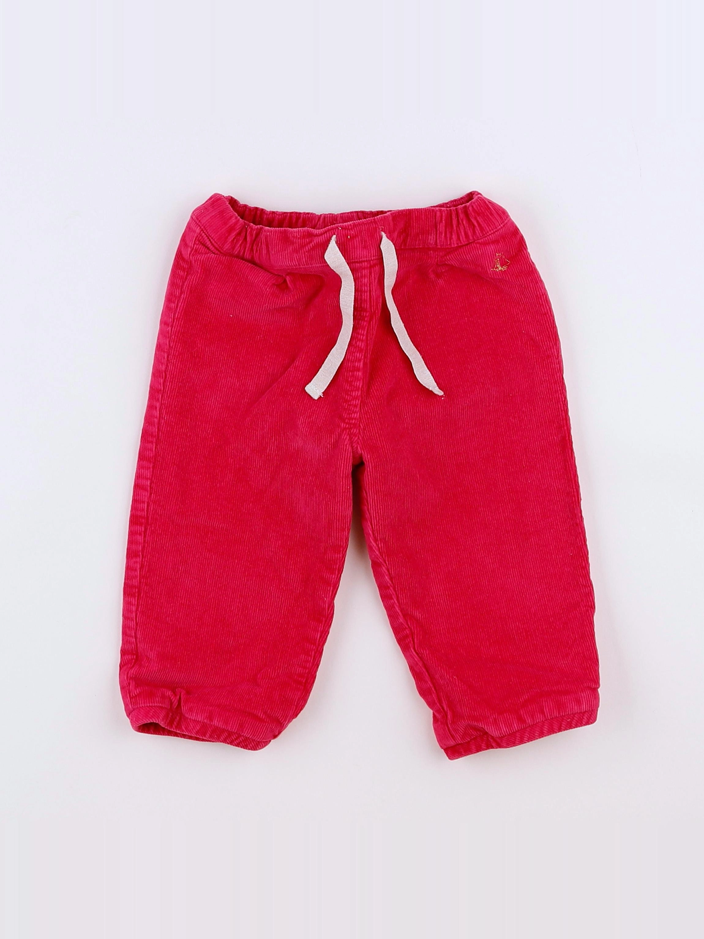 Petit Bateau - pantalon rose - 12 mois