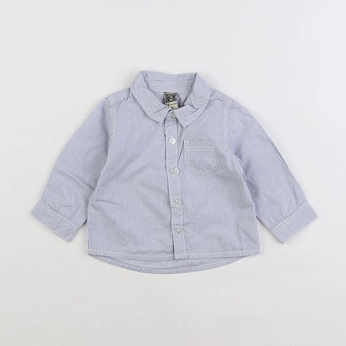 Tape à l'oeil - chemise bleu - 9 mois